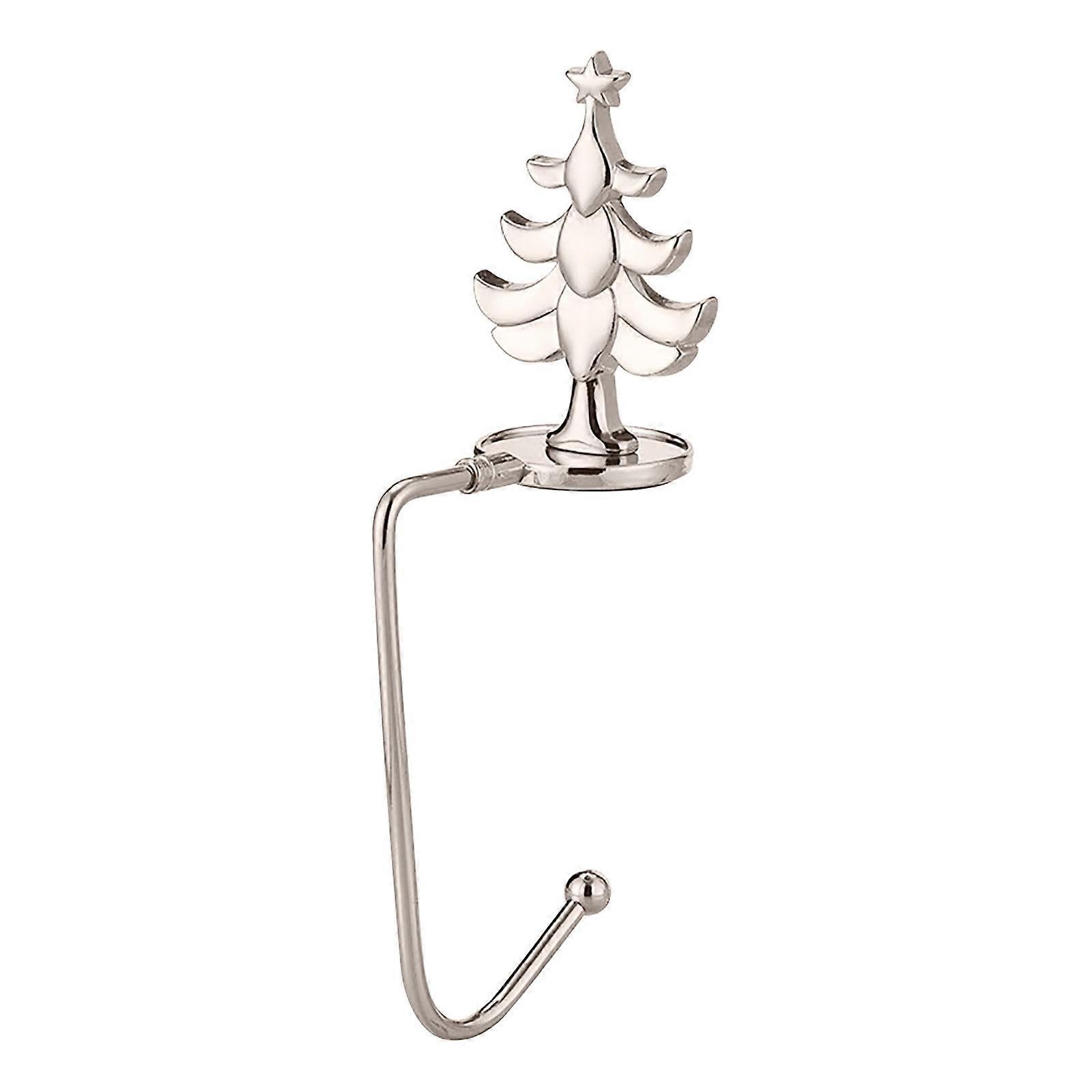 Christmas Stocking Holders for Fireplace Mantle, Metal Hooks with Non-Skid Design, Compatible with solacol