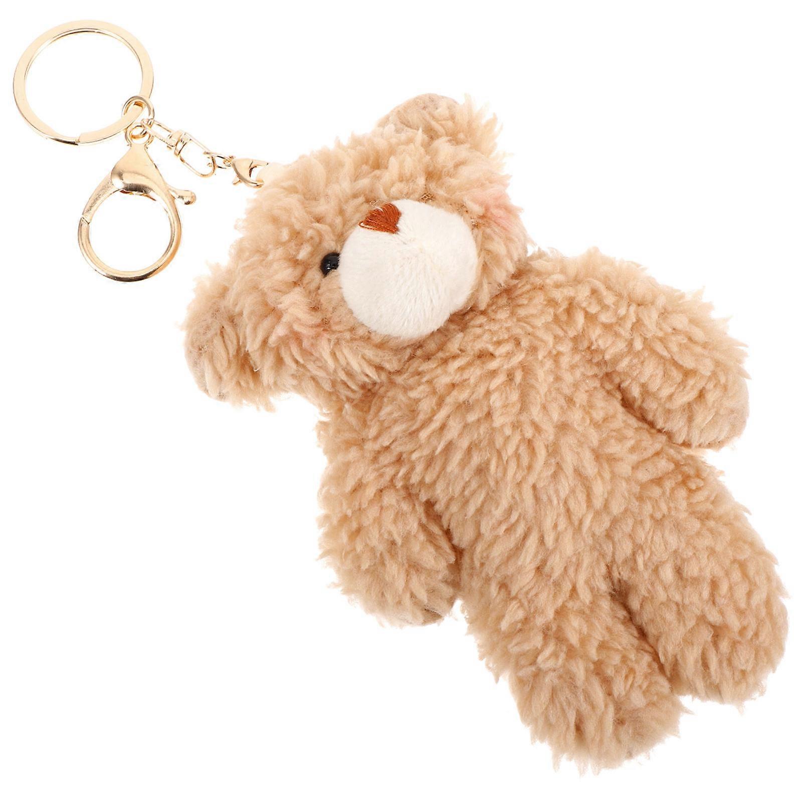 Kids Bear Key Chain Plush Key Ring for Bag Pendant