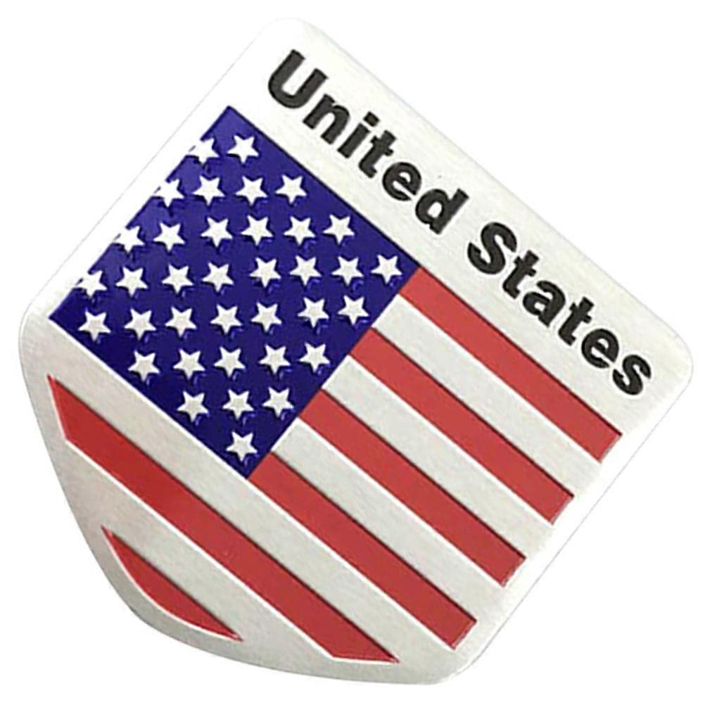American Flag Metal Badge For Car Styling On Windows And Vehicles Featuring A In Multi Color With Protective Function In 1Pack