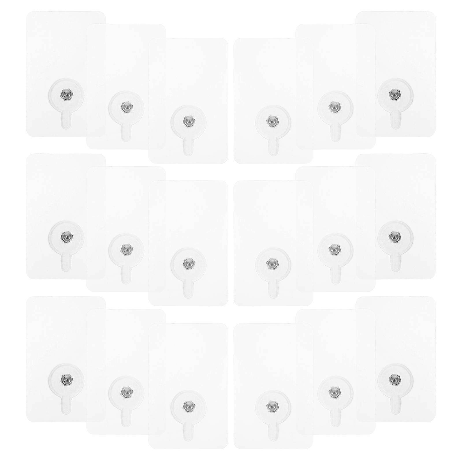 Multi Adhesive Wall Mount Screw Hooks for Home Hanging 18Pcs Sticker Set