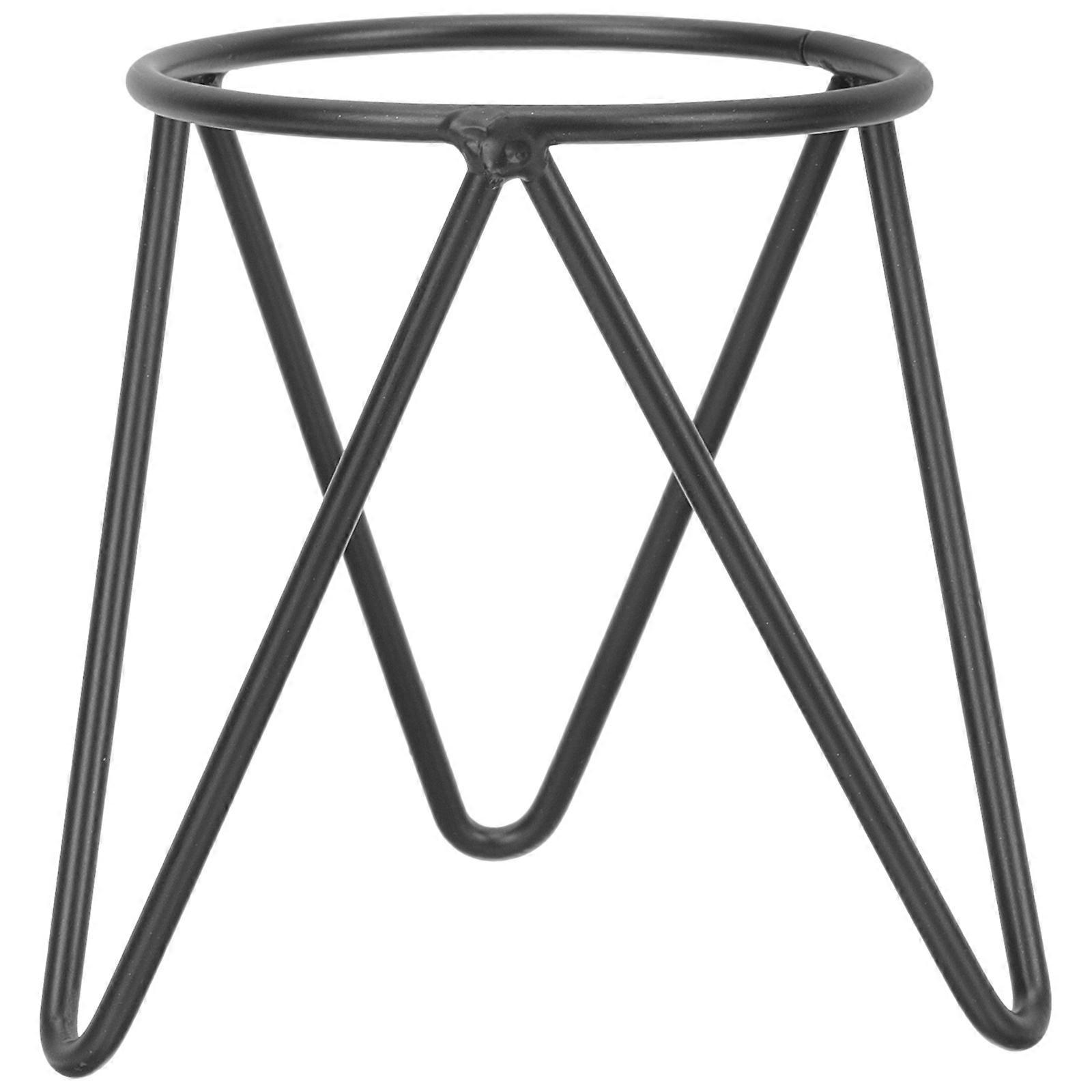 Egg Stand 2Pcs Nordic Simple Display Rack For Office Study Room Decoration 9X7.5Cm Black
