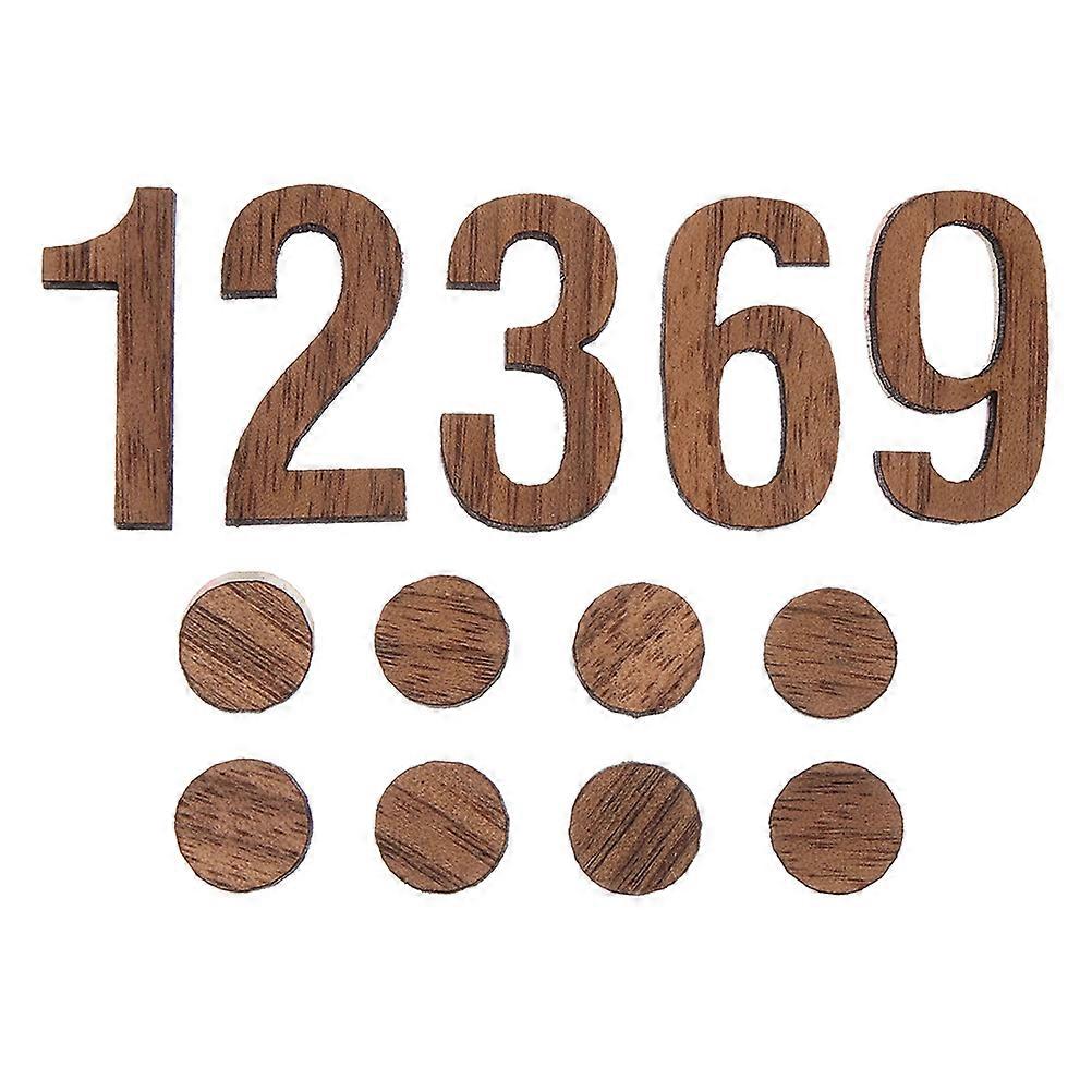Clock Numerals Set Wood Replacement Clock Numbers for 4Sets Accessories