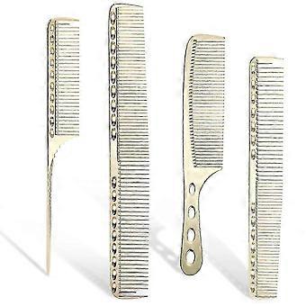 Professional Aluminum Dressing Comb, 4 Types (Golden)