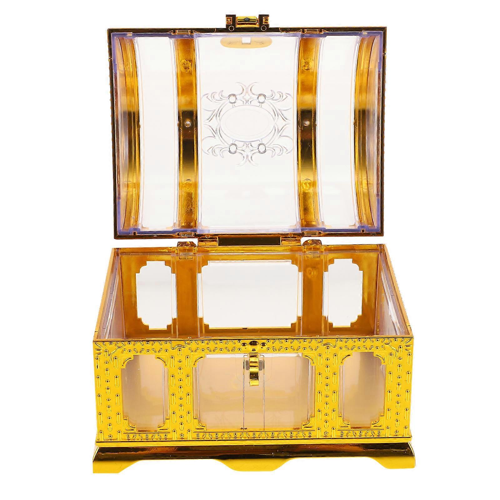 Multi-Function Pirate Box Treasure Chest for Storage 2Pcs Decorative Chest