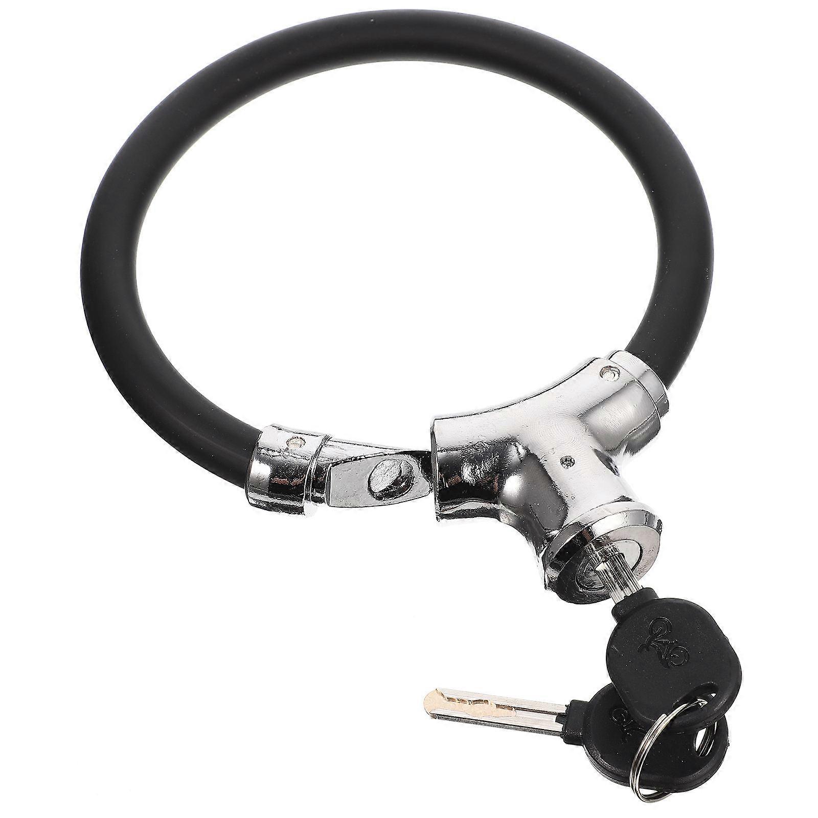 Anti-Theft Bike Lock for Portable Bike Chain with 4Sets in Black
