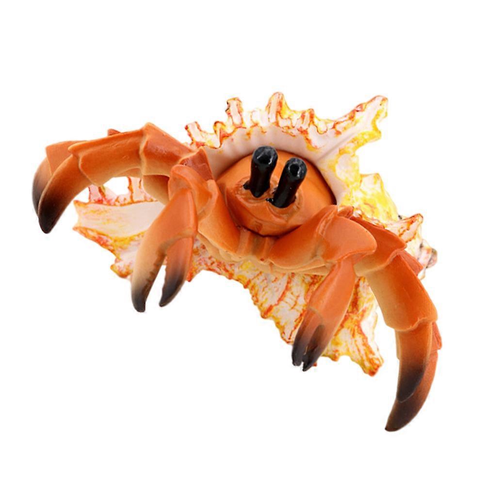 Simulation Hermit Crab Model for Decor Plastic Pagurian Toy Figurine