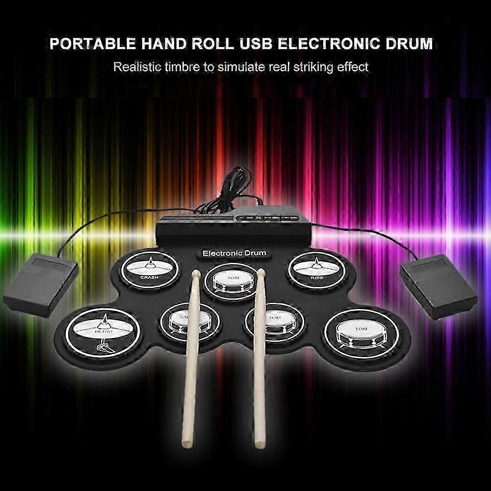 2025 Hand Rolled Electronic Drum Percussion Instrument Silicone USB Electronic Drum