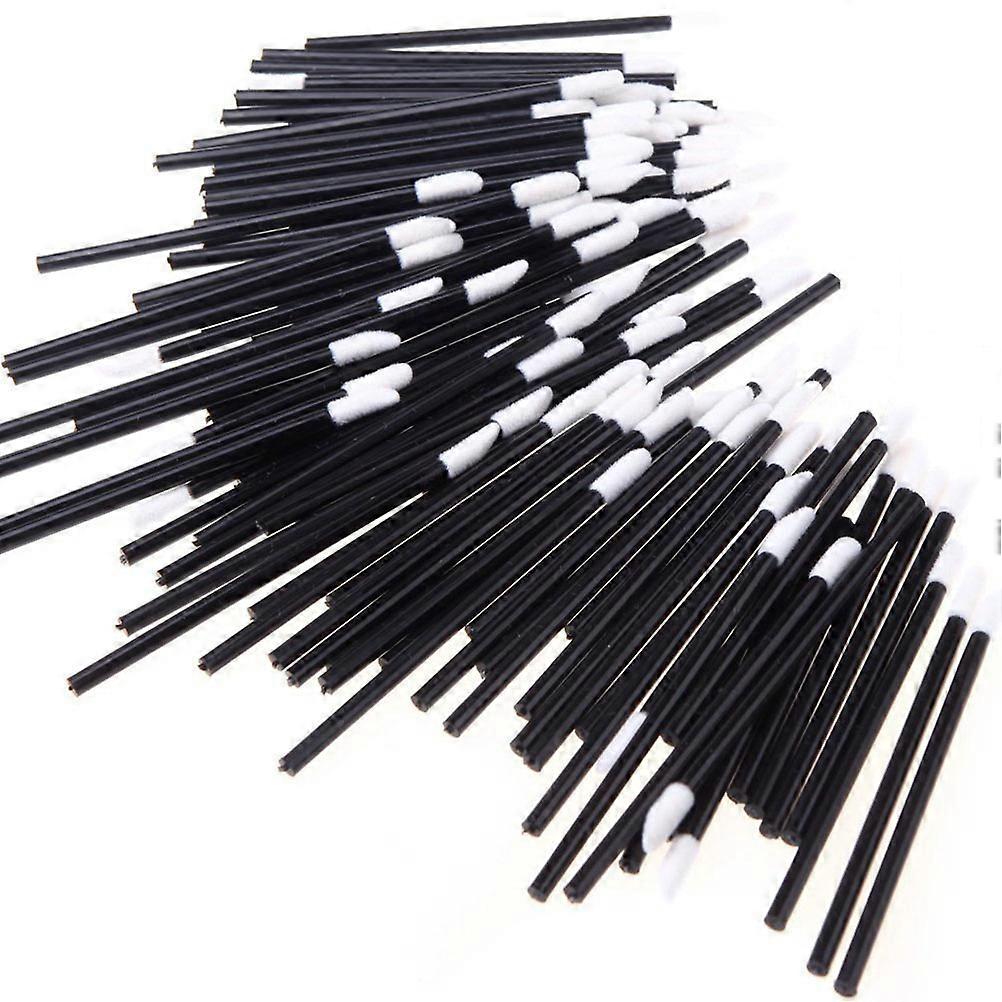 Disposable Lip Stick Applicators for Making Up 50Pcs Black Brushes