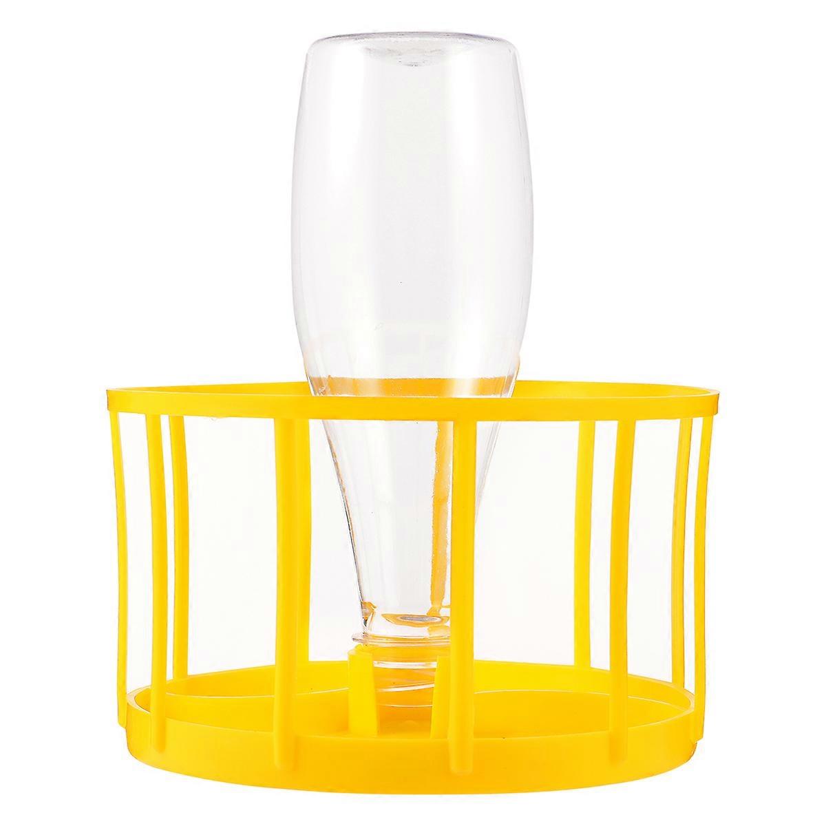 Reptile Feeder Water Bowl for Lizard Turtle Pet 2Pcs Yellow Edition