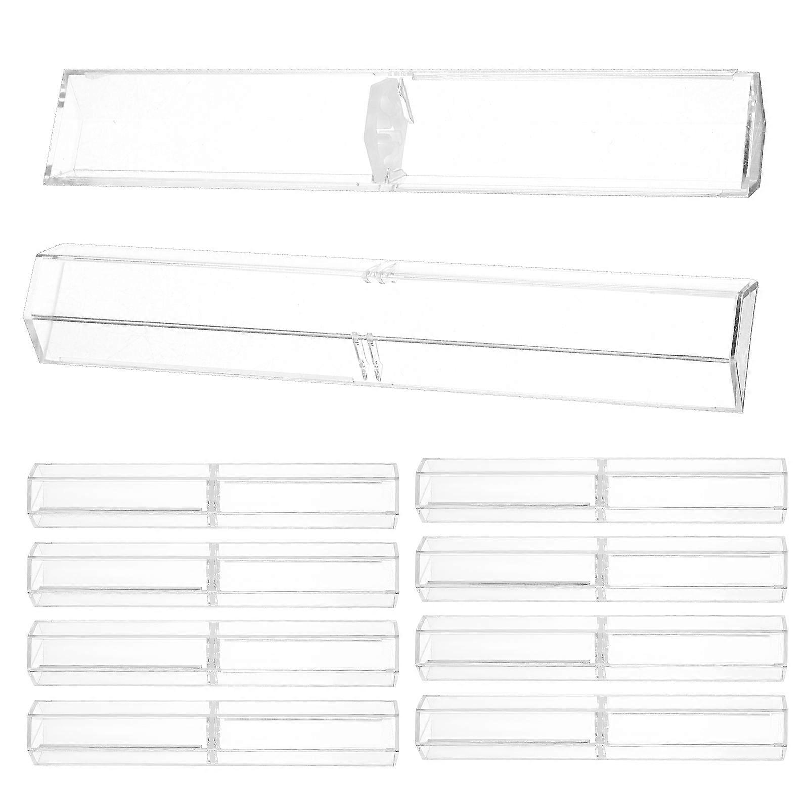 Transparent Pen Boxes Gift Empty Hexagonal Pen Cases for Storage