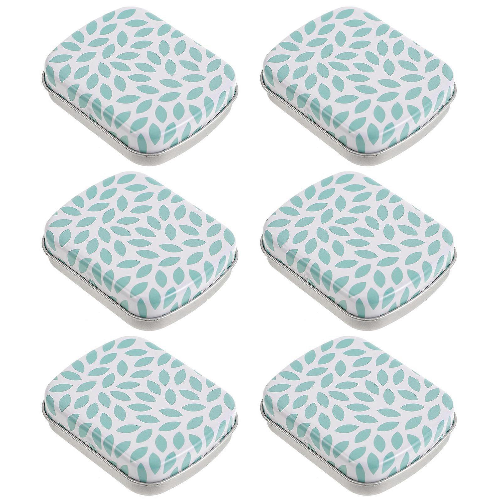 Metal Tin Small Storage Box for Storage 18Pcs Rectangular