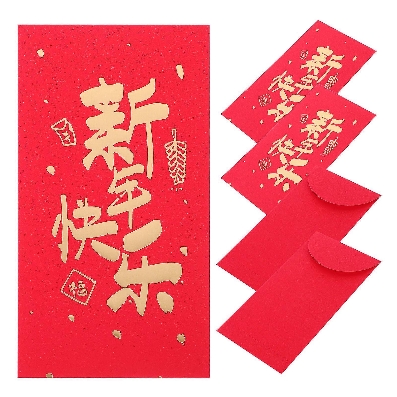 Chinese Red Envelope Paper Envelopes for Cash 30Pcs Pack