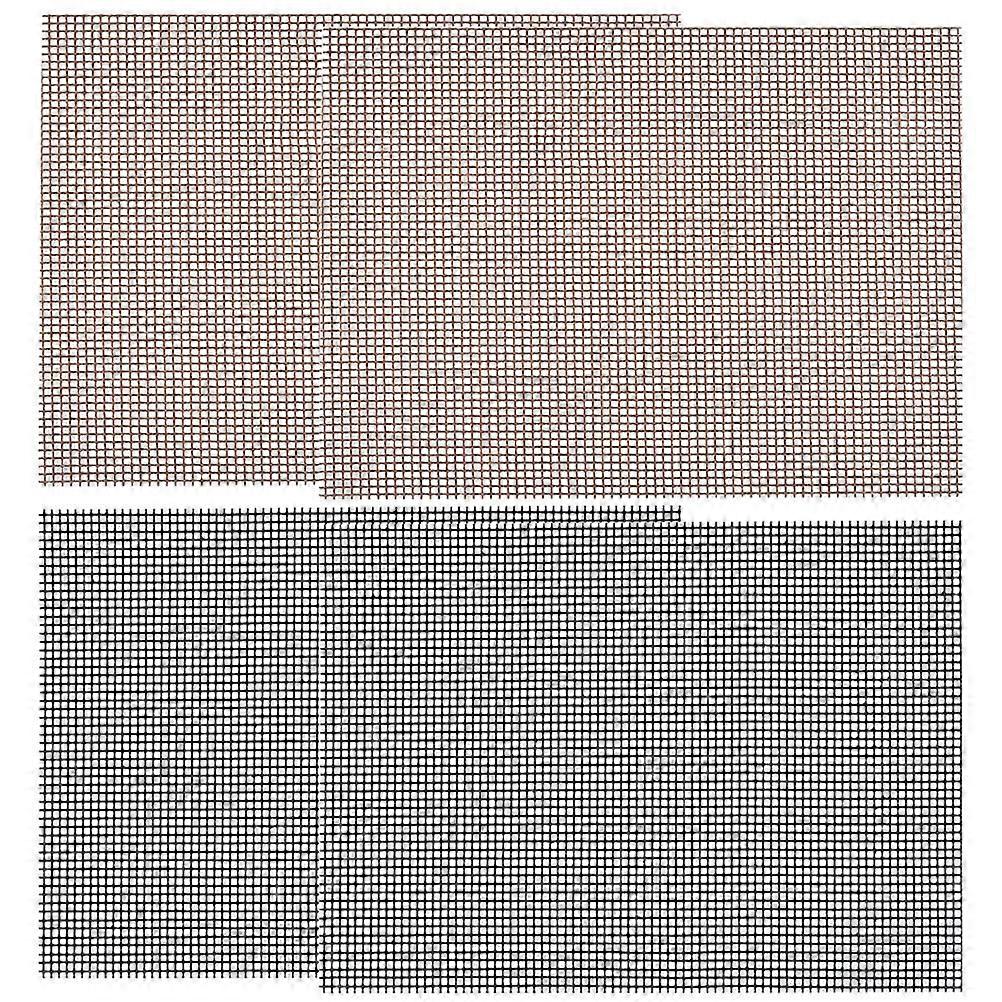Mesh Grill Mats 20 Pcs Non-Stick Accessories Assorted Color Dishwasher Safe Ideal For Indoor BBQ