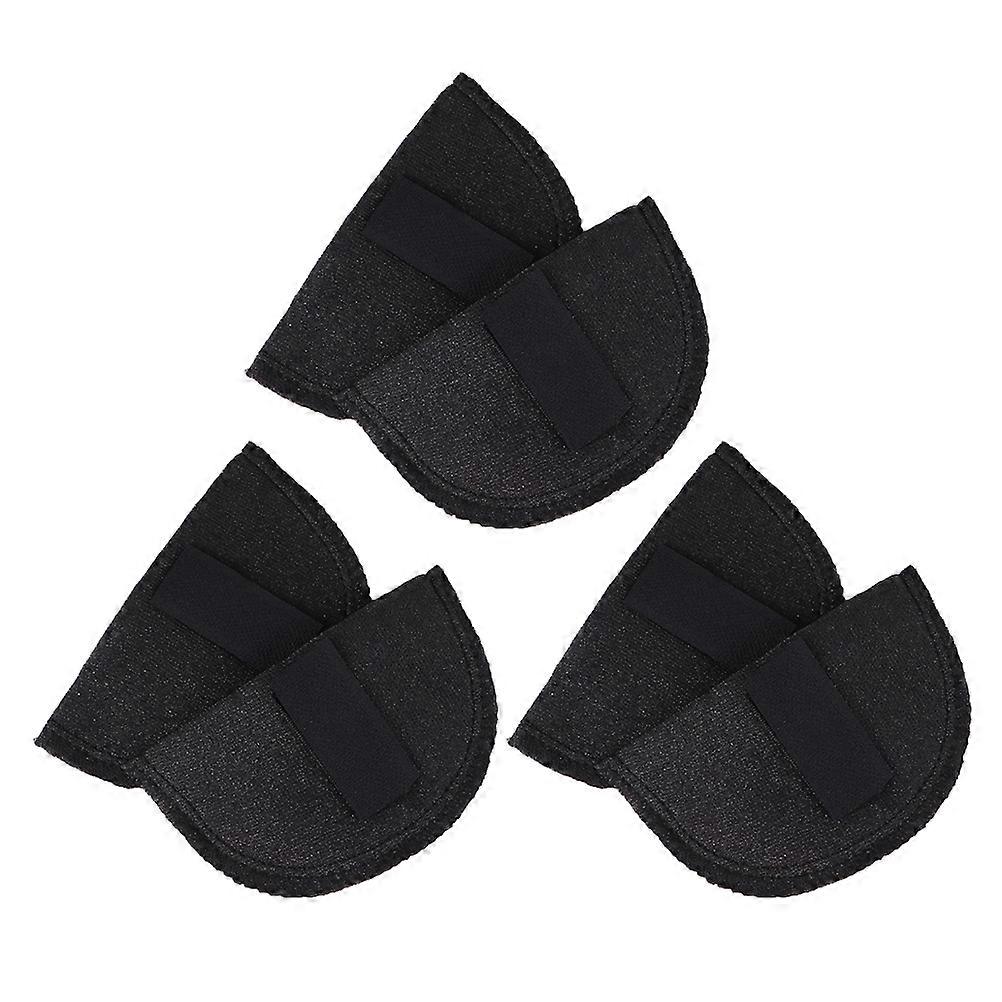 15 Pairs Black Sponge Shoulder Pads For Women 5.5X3.14In Rectangular Cushions Ideal For Dancing And Professional Use