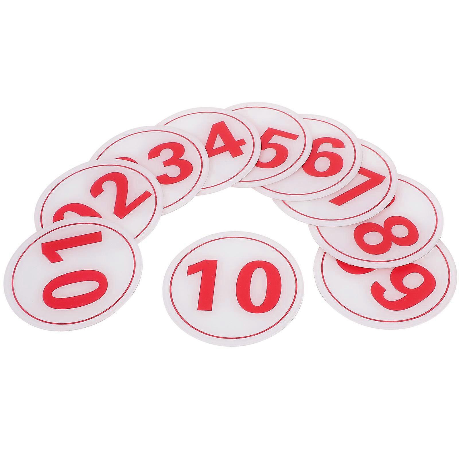 Durable Acrylic House Numbers for Door Self Adhesive 50Pcs Set