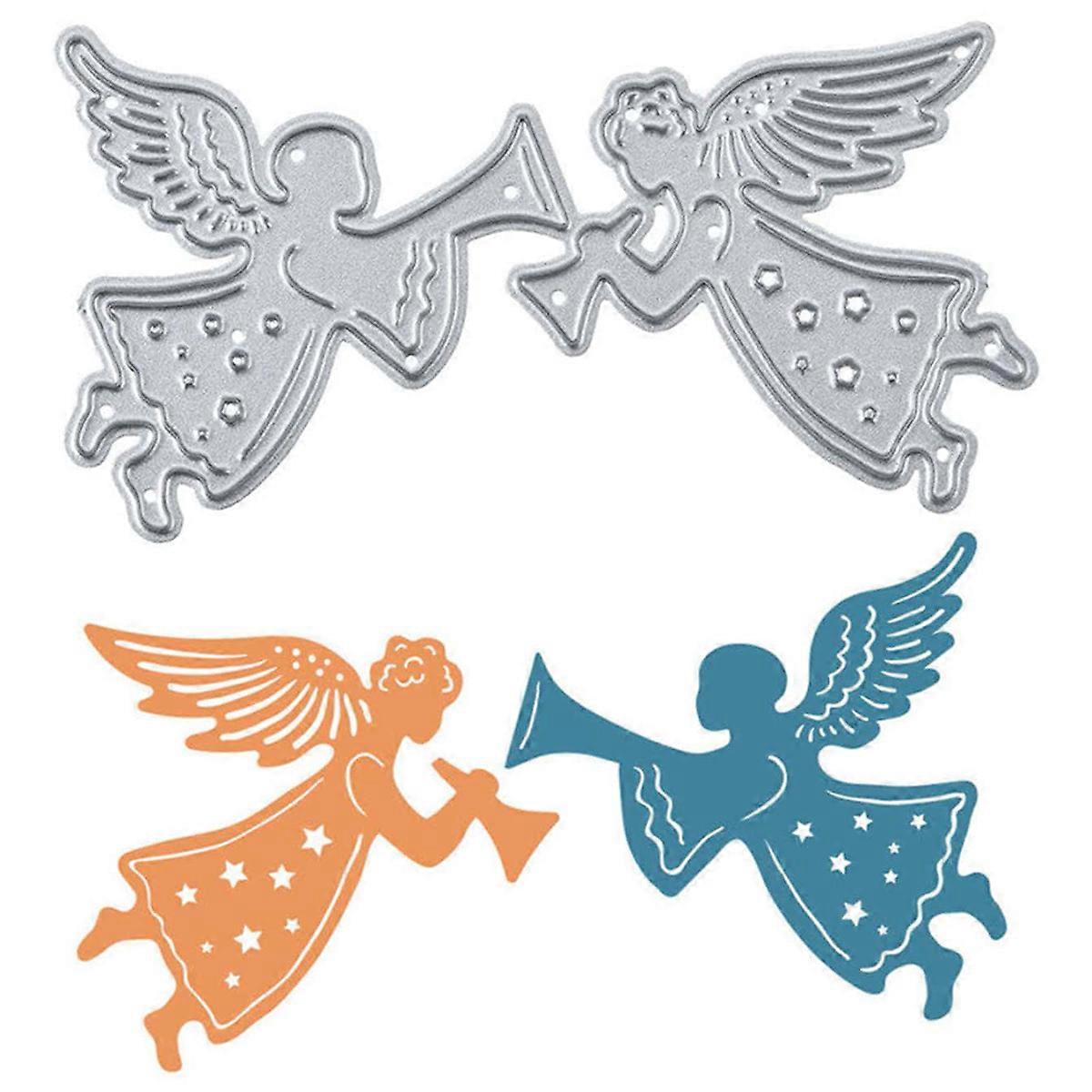 1PC Blowing Horn Angels Metal Cutting Dies Die-cut Crafts Stencil Tool for DlY Handmade Scrapbook Cards