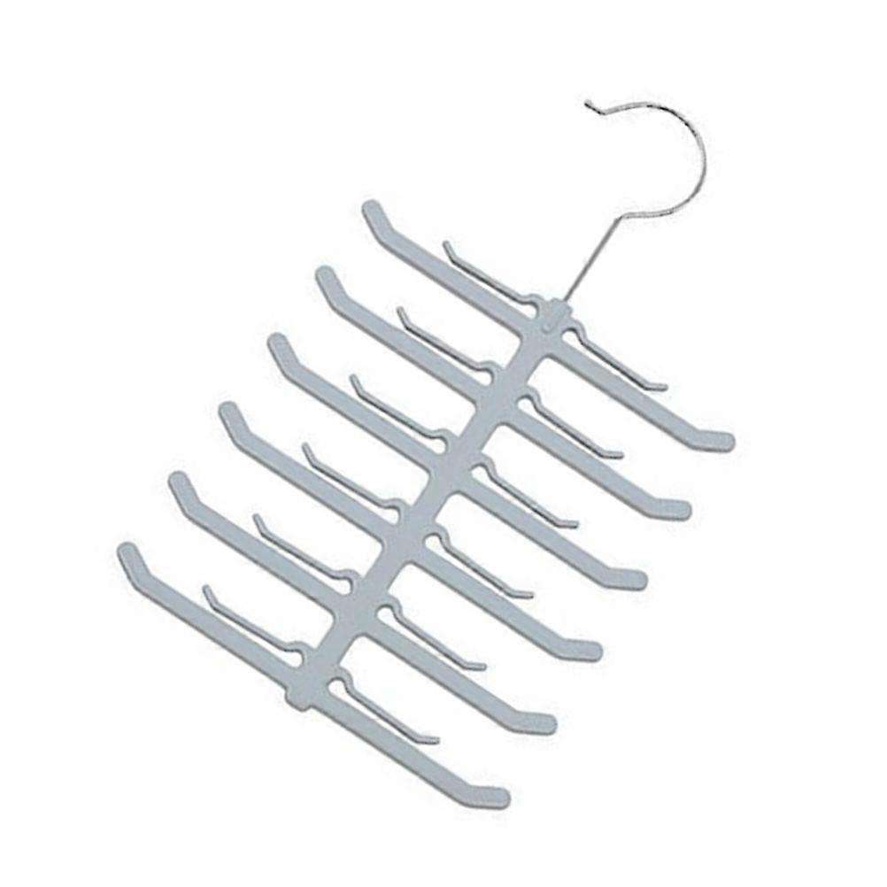 Clasp Multi-Layer Tie Rack for Scarf Storage 2Pcs Non-Marking Fish Bone Hanger