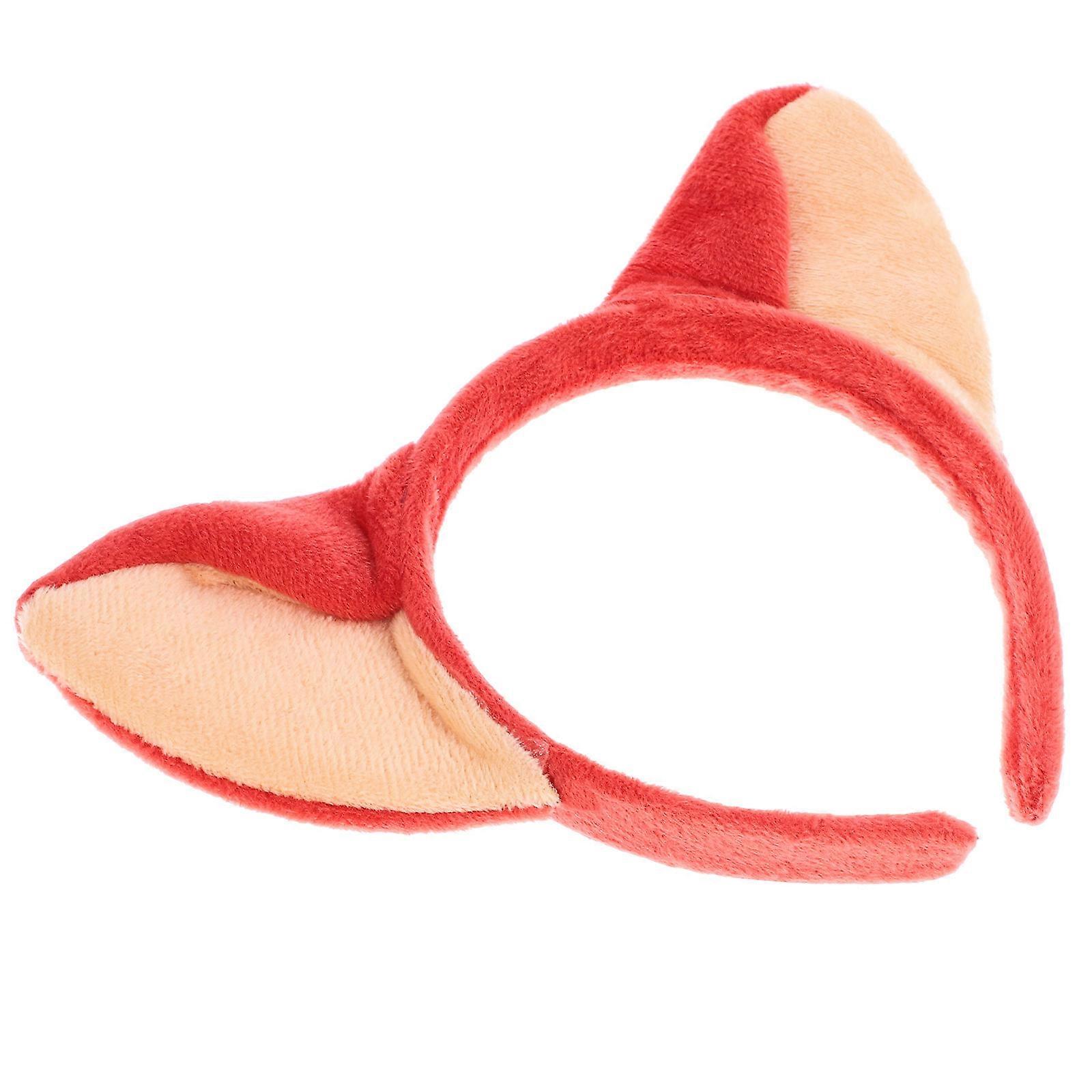 Fox Ears Plush Ear Headband Hair Accessory for Cosplay 1 Piece