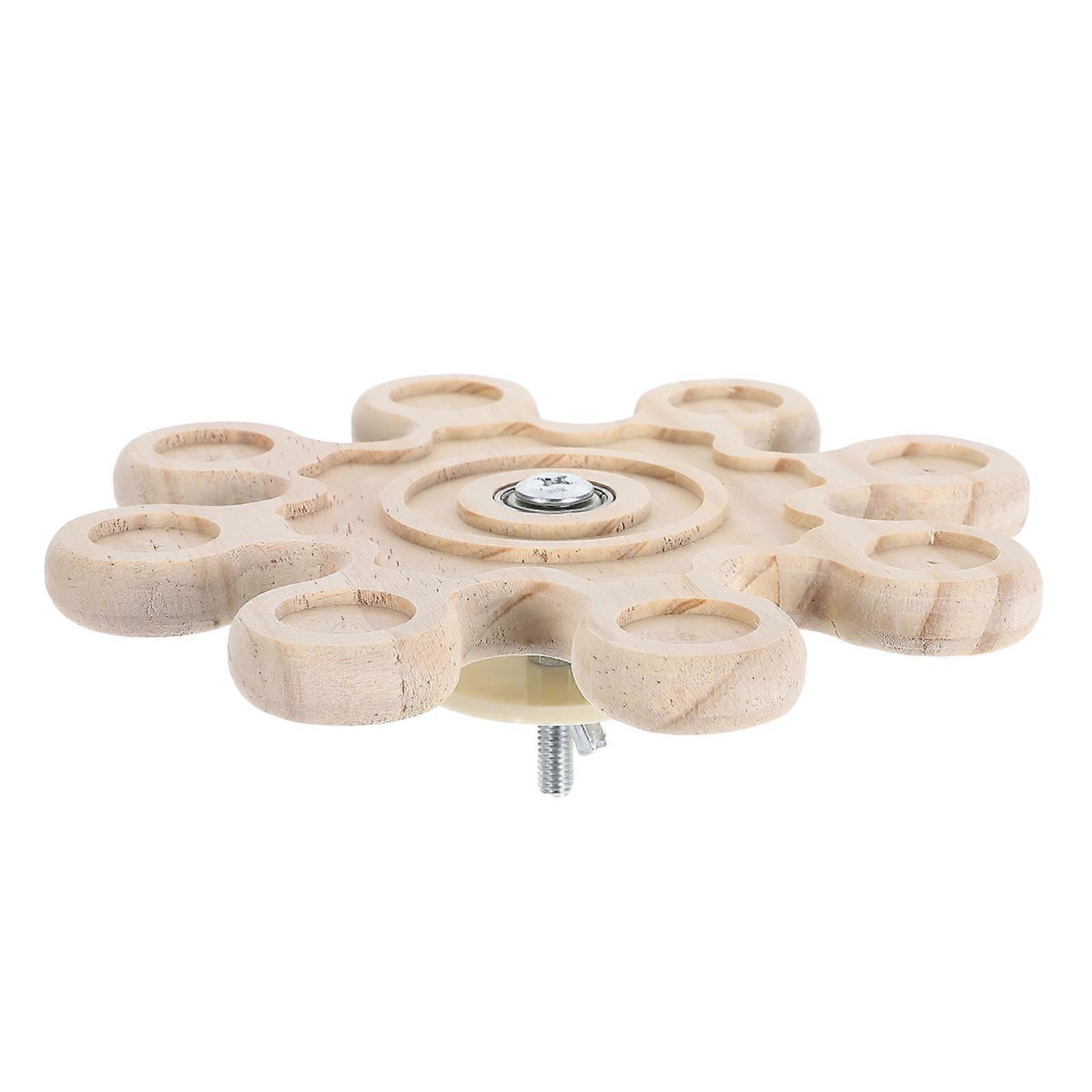 Natural Wood Windmill Toy for Rabbit Chew Chinchilla Use 3Pcs