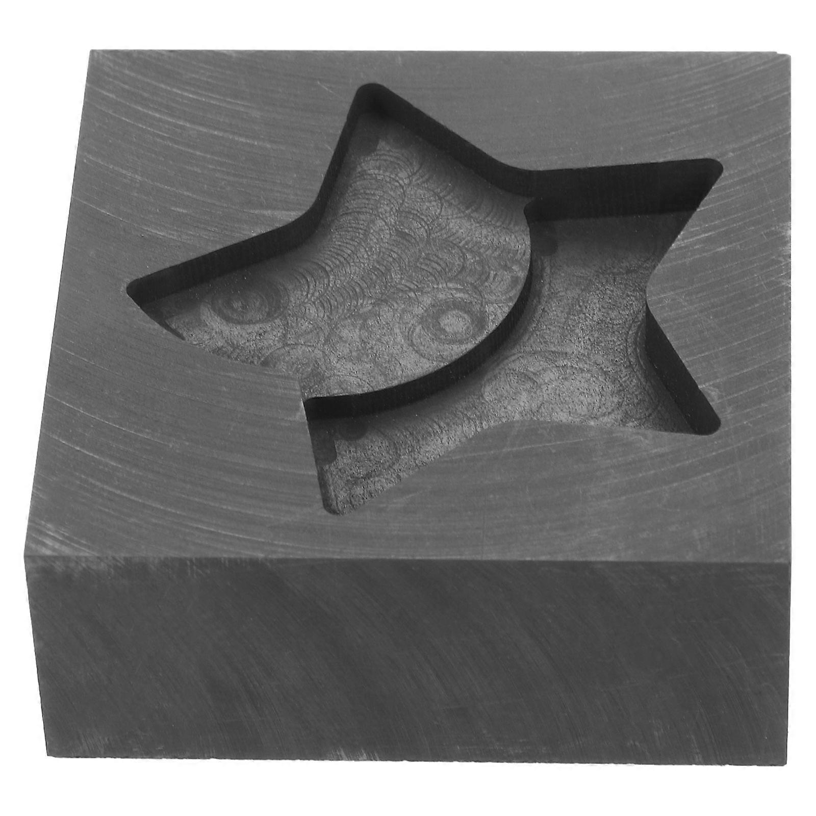 Graphite Mold for Jewelry Casting Melting Metal Mold 2Pcs