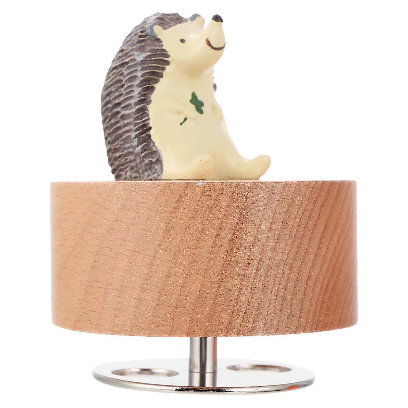 Rotatable Music Box Multi Color for Decor with Creative Design and Wood Iron