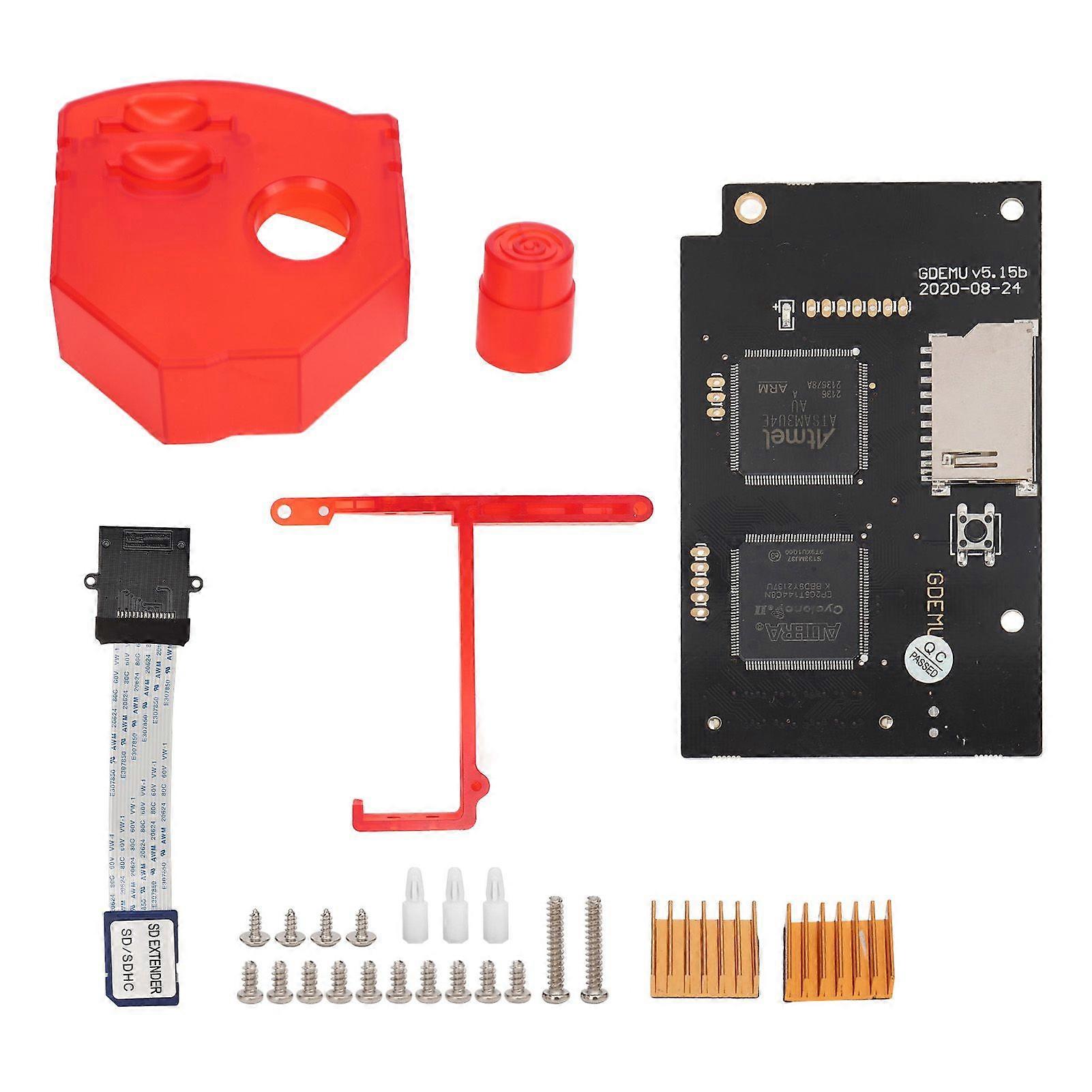 for GDEMU Optical Drive Simulation Board V5.15b Remote Storage Card Mount Kit for SEGA Dreamcast Game Console VA1 Host Red