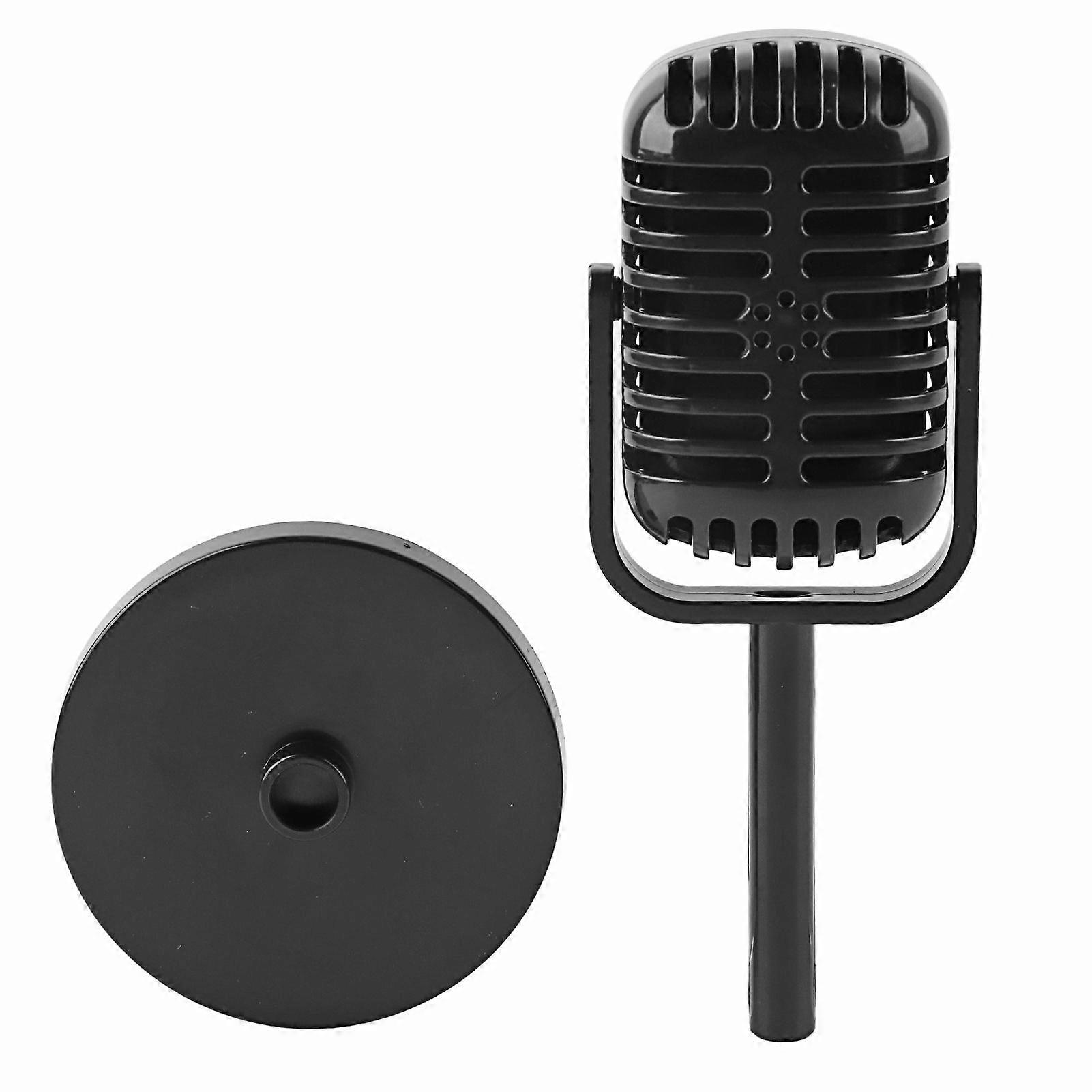 Classic Prop Microphone for Filming Dance Shows Practice Using Microphone Props FilmBlack