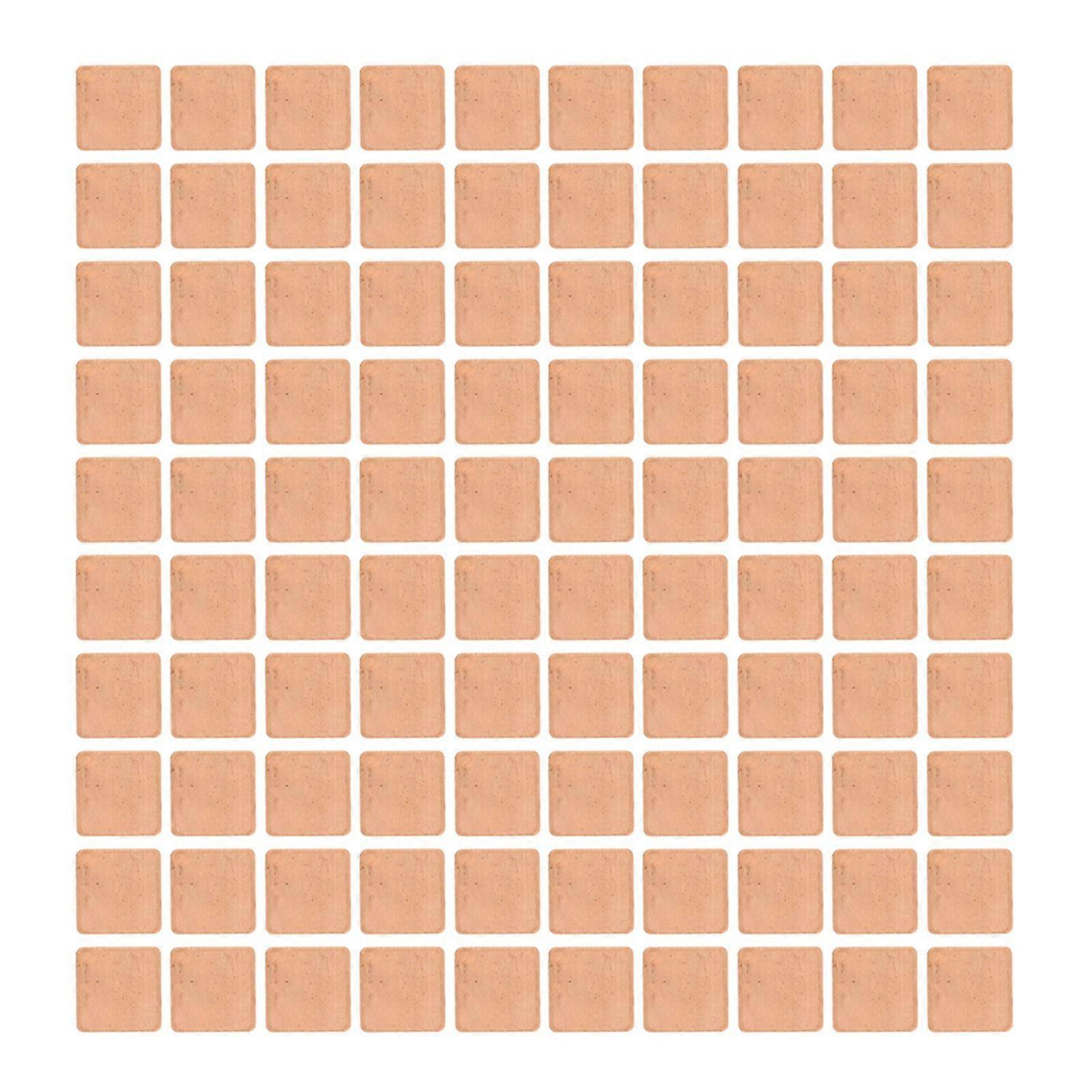 100 Pcs Heatsink Copper Pad Copper Thermal Pad for Desktop Laptop IC Chip Graphics Card CPU VGA RAM VRAM PS5 M.2 SSD 20x20x1.2mm
