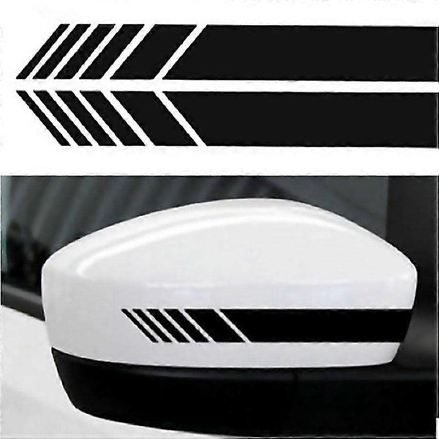 For 10 Pcs Simple Rearview Mirror Car Stickers Rearview Mirror Personality Scratches Reflective Car