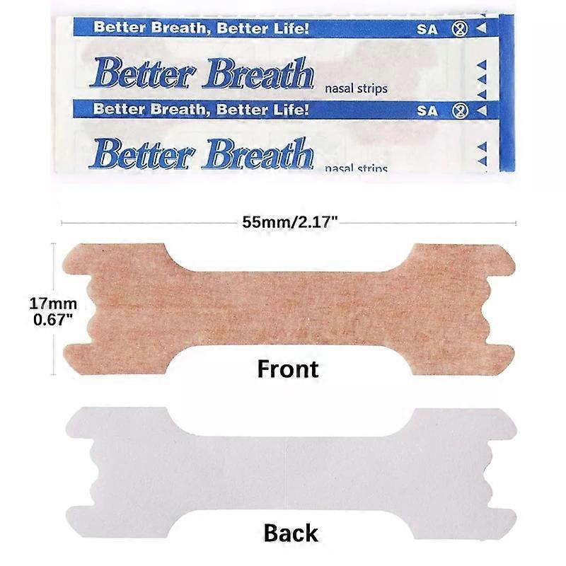 100/200/300pcs Breath Nasal Strips Right Way Stop Snoring Anti Snore Nose Strip Easier Better Breathing Good Sleeping Patches