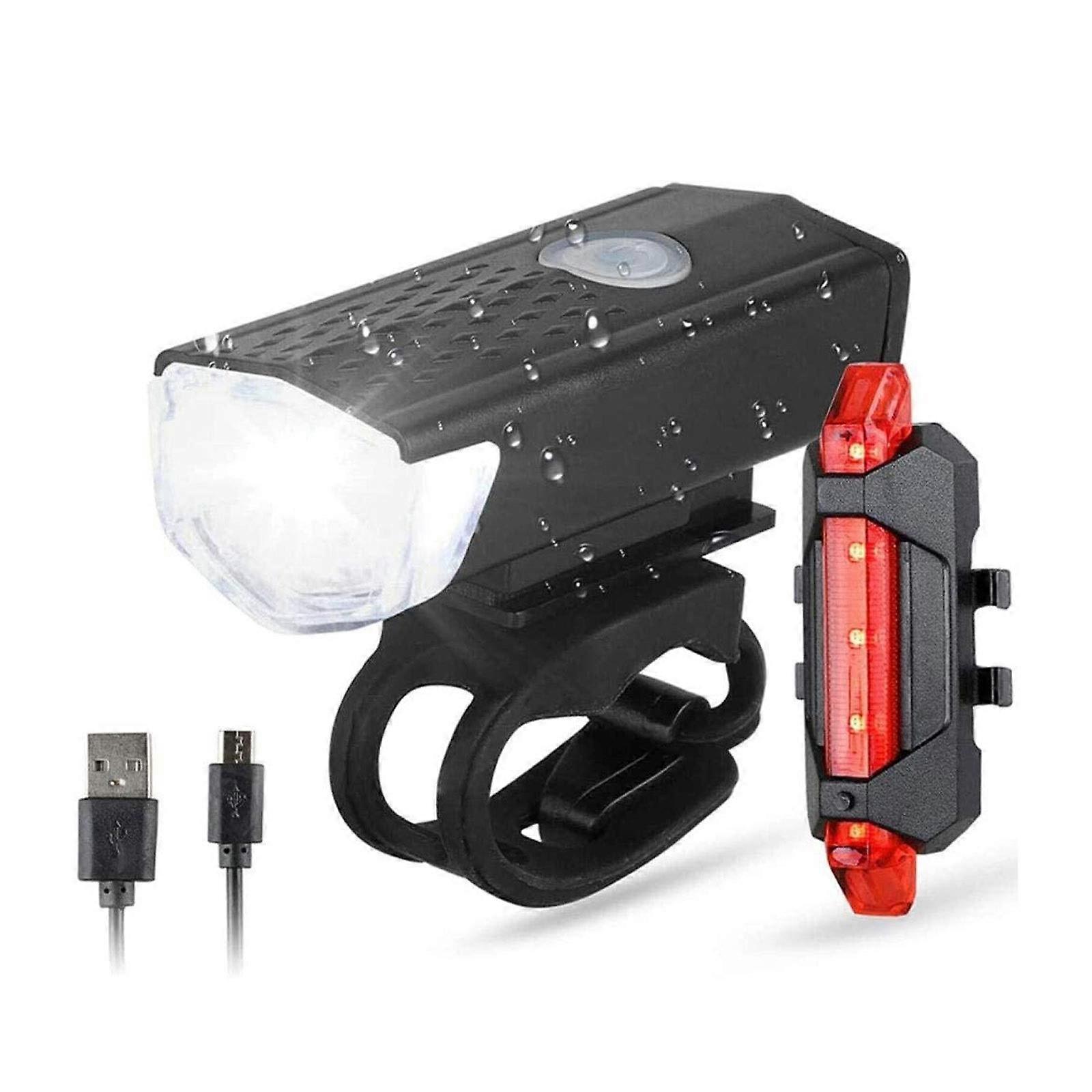 Bike Light USB Rechargeable Front LED Headlight Lumens For Bicycle Mountain Road Safety Commuter Waterproof