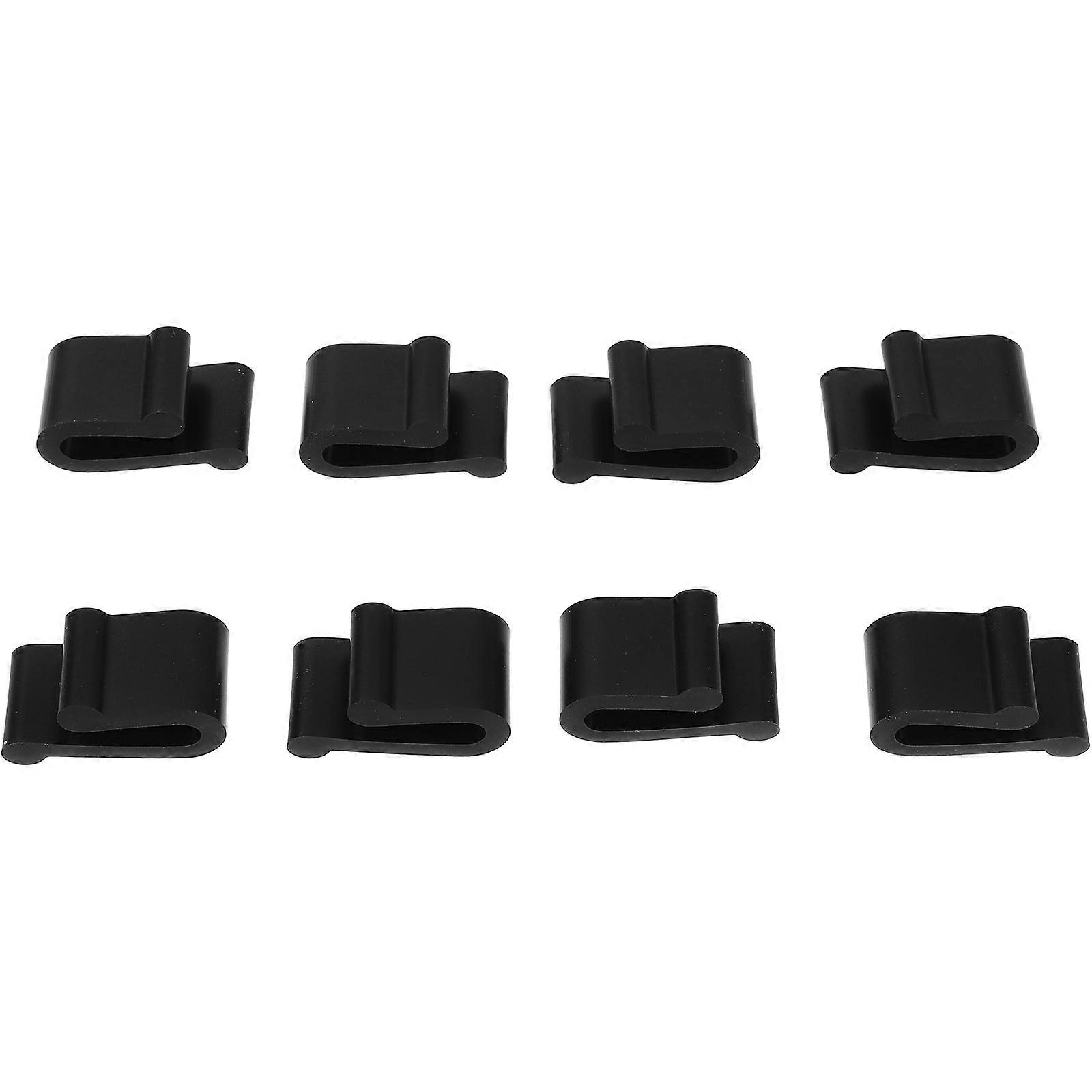 Silicone Cookware Protector Clips for Pot Lid Lifting 16Pcs Black