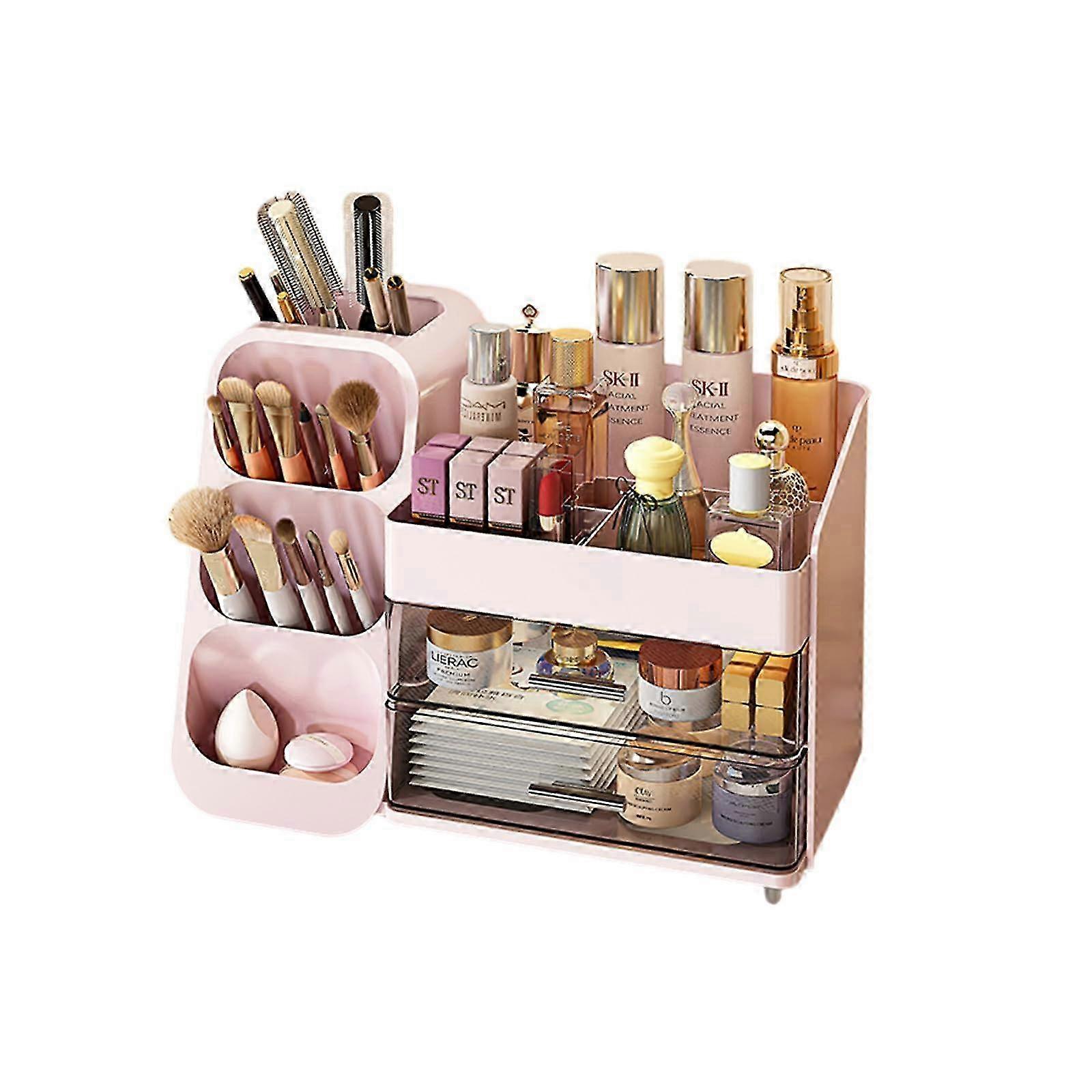 25-26 【3 Drawers】Large Makeup Organizer - Vanity Storage for Bathroom/Bedroom/Countertop