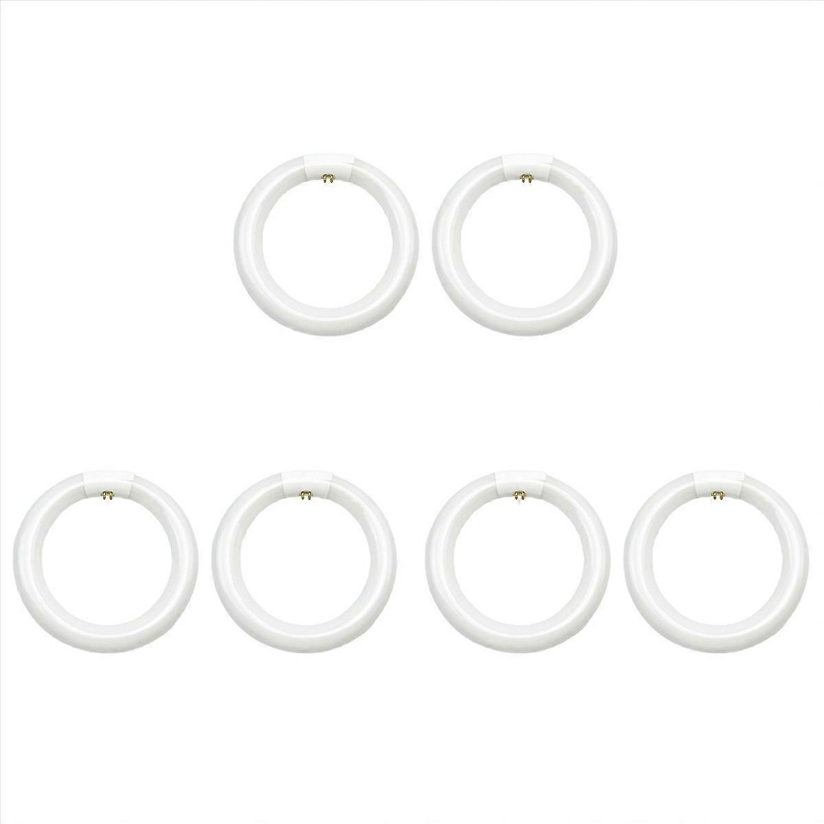 6pcs FC8T9/CW Circular Fluorescent Light Bulb,8Inch Round T9 22W Circline Bulbs Replacement for Circ