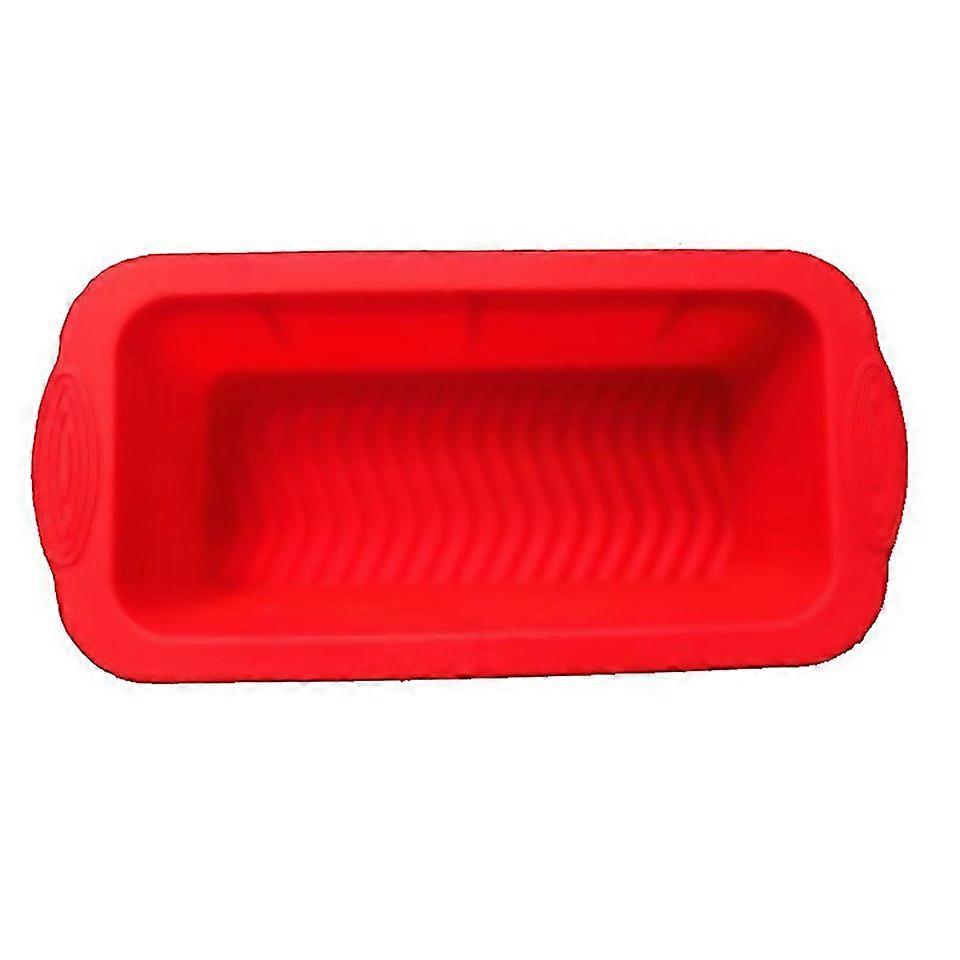 For Silicone Pizza Toast Box Long Cake Mold Long Red