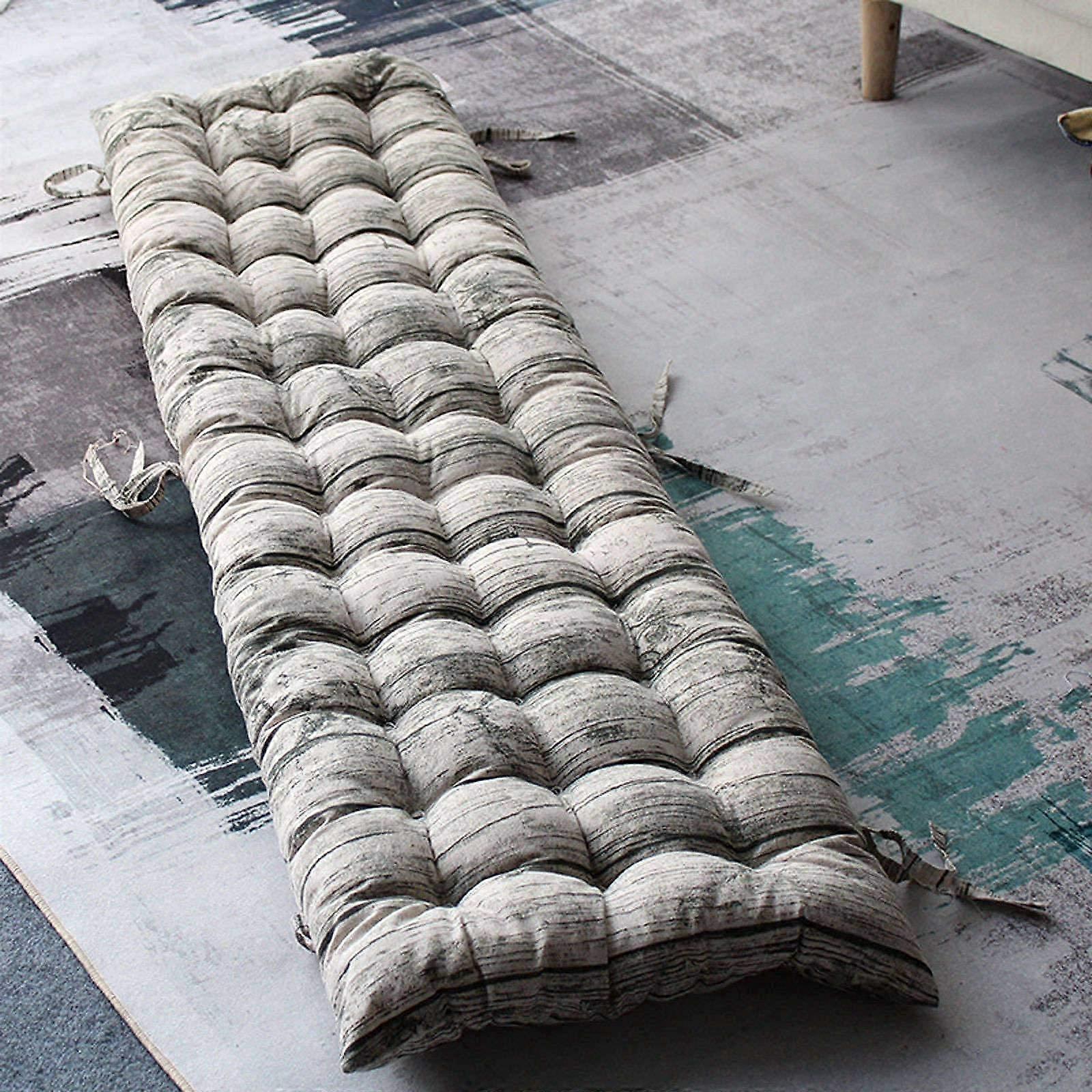 Bench Cushion Rectangular Lounger Cushion With Backrest For Indoor Outdoor Bench And Rocking Chair Padded