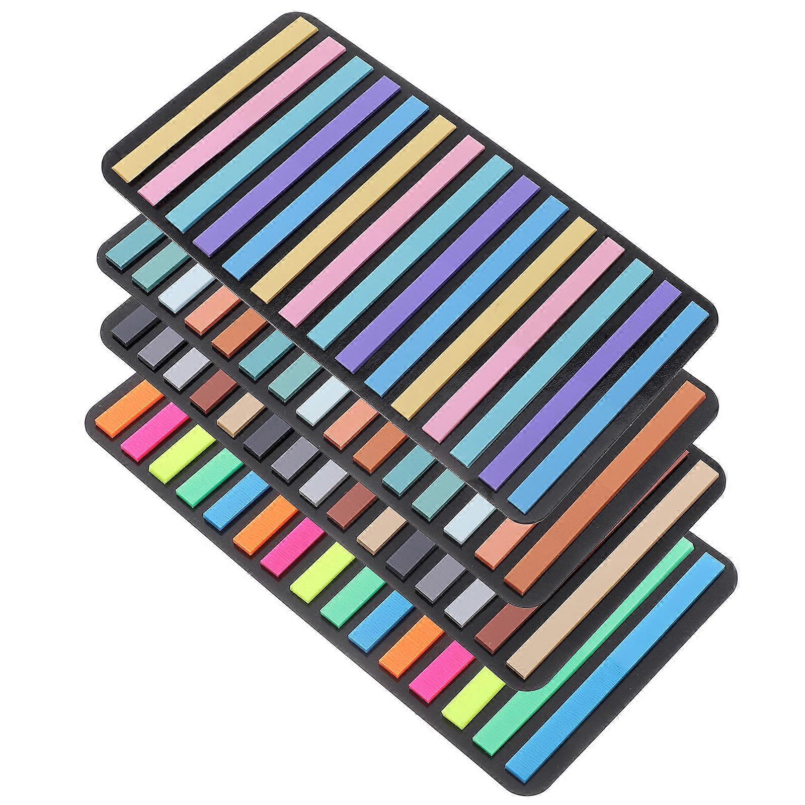 Colored Bookmarks Reading Strips for Decoration 8Sets Portable Notebook Tabs