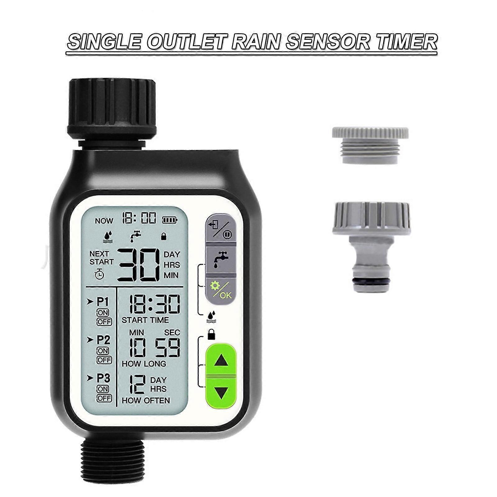 Gnobogi Hose Automatic Rain Sensor Watering Timer Irrigation Timer With Timed Irrigation for Yard Garden Outdoor Home on Clearance