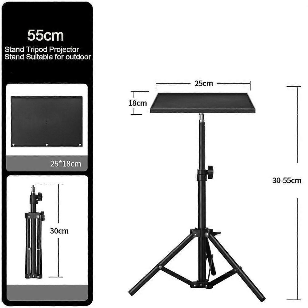 55/120/160Cm Adjustable Tripod Stand And Mount Bracket Tray for Projector Laptop,55Cm