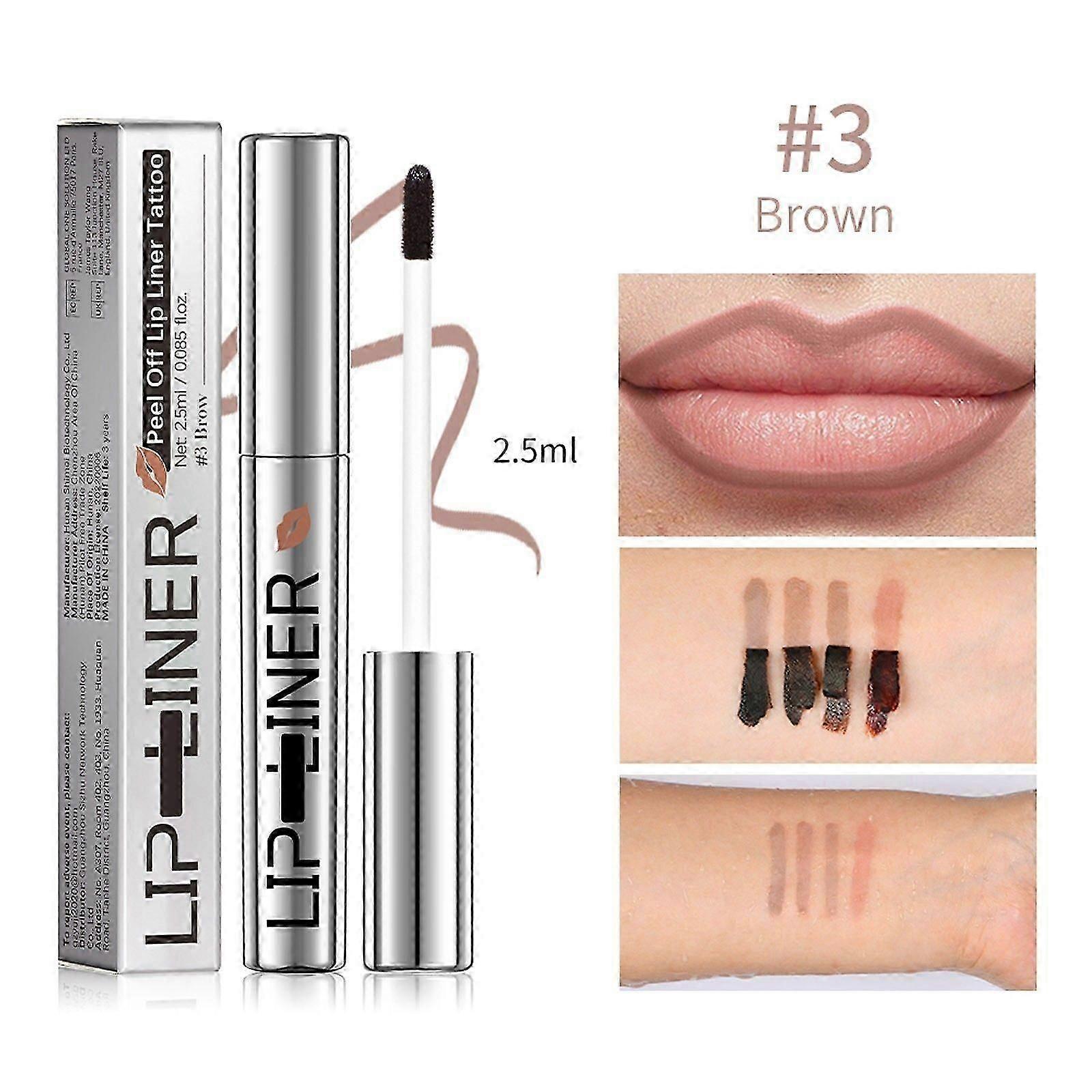 Tear Lipliner 2.5ml Matte Surfaced Durabled Non Stick Cup Peel Off Lipliner Flye250756