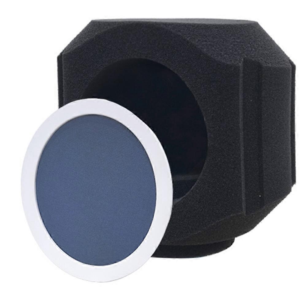 Mic Isolation Shield Filter Wind Shield Acoustic for Record Studios Mic Sound-Absorbing Foam Vocal Isolation Ball Blue
