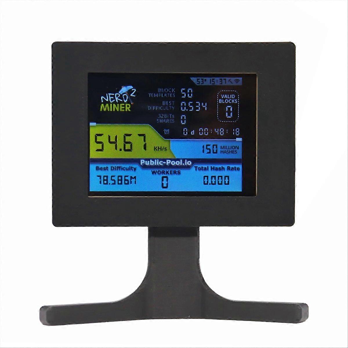 Nerdminer V2 56kh/S 2.8 Inch LCD Display Black