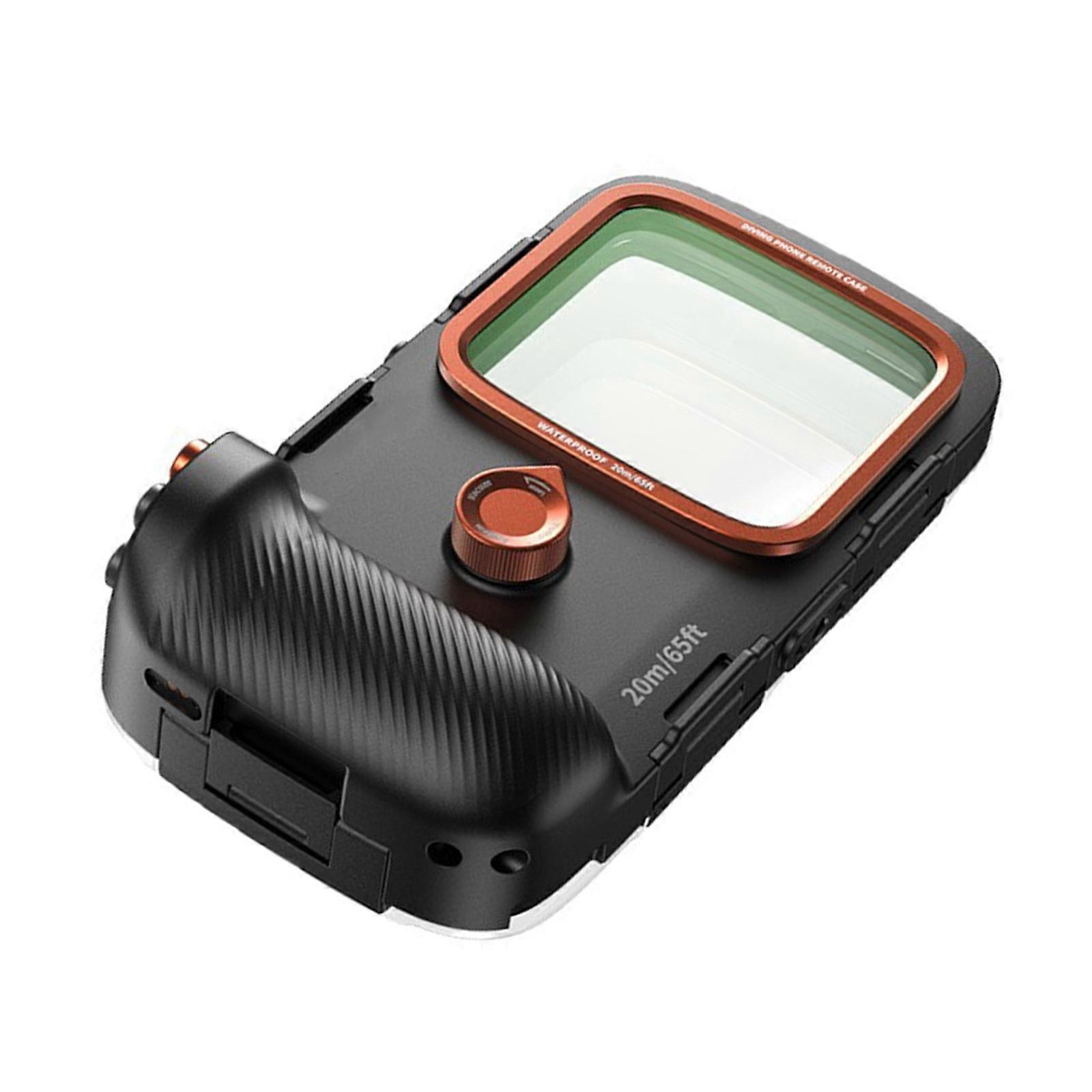 Multiple Camera Waterproof Phone Case Underwater Housing High Transparency Glass Not Fog System Depth Resistance to 20M Multicolor