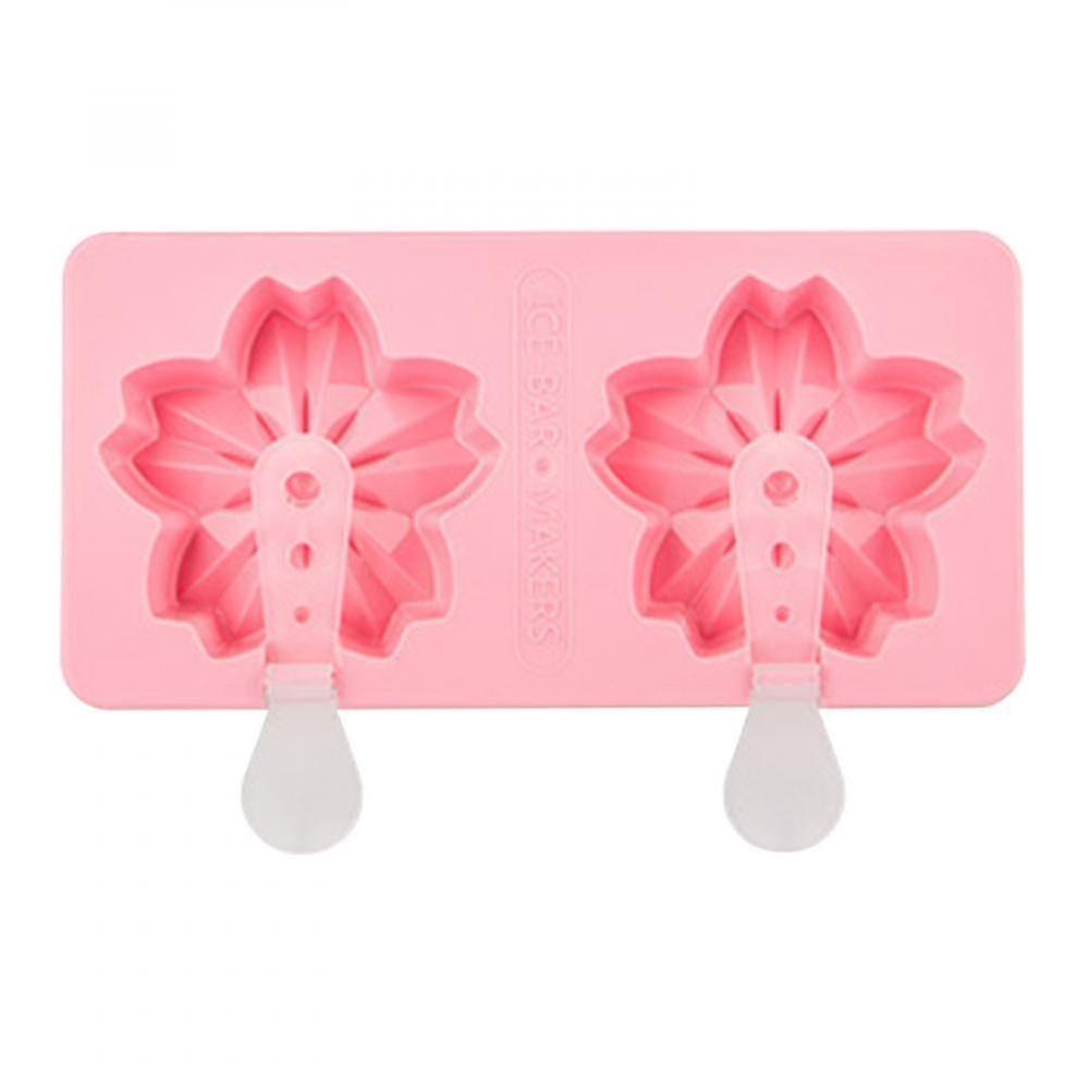 Cookware Sets 2 Cell Ice Cream Maker Lolly Mould Tray Kitchen Frozen Ice Cream Diy Mold