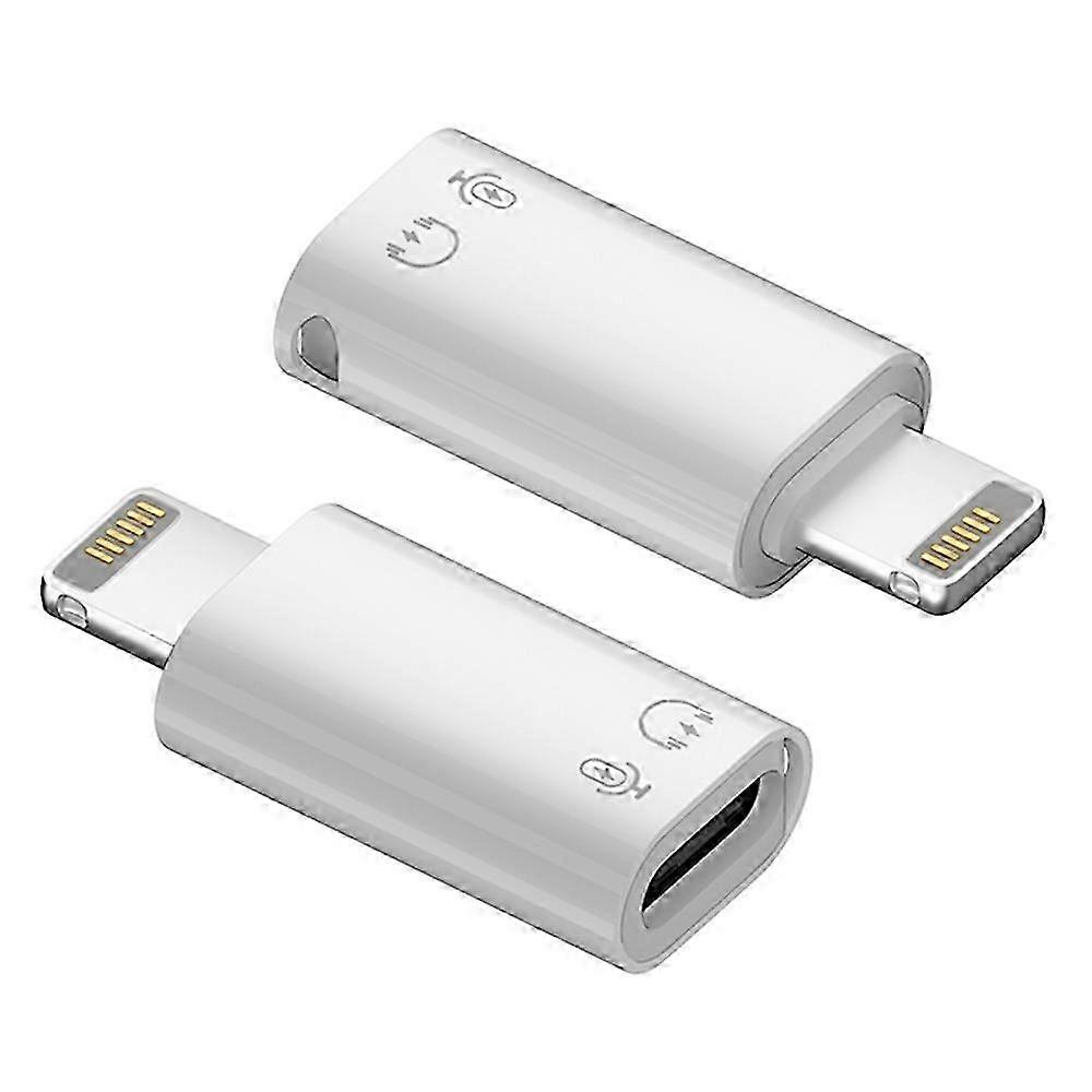 8-stifts Lightning hane till USB 3.1 Typ-C Kvinnlig Omvandlare Aluminiumlegering OTG-adapter