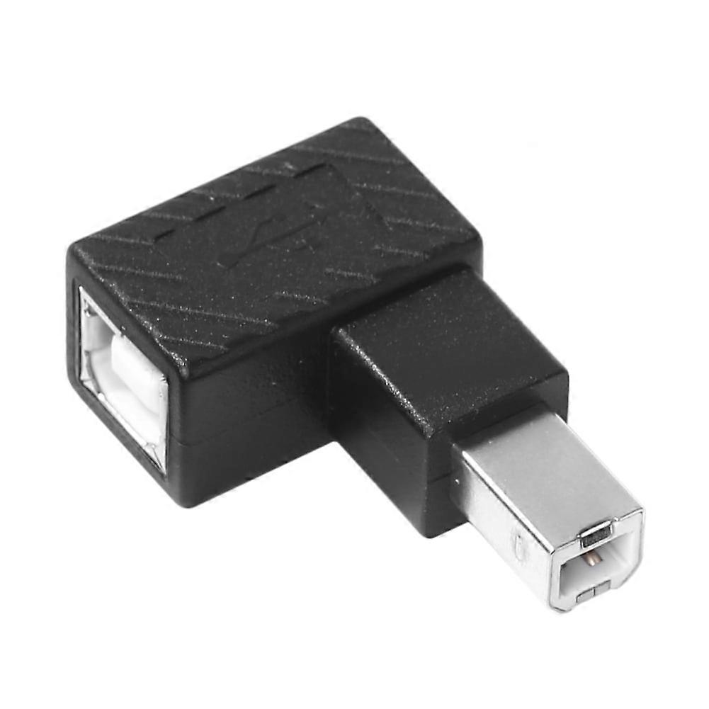 jixopn 90 Degree Right Angled USB Type B Extension Plug Converter for Printer Scanner
