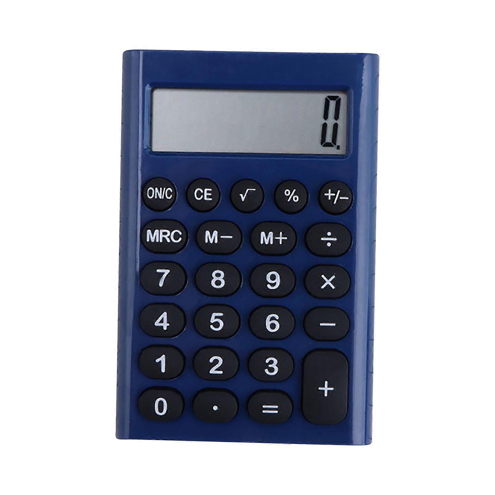 Luckky Calculator, Standard Function Desk Calculators 8 Digit, Solar Power, Standard Function for Office, Home, School, Blue