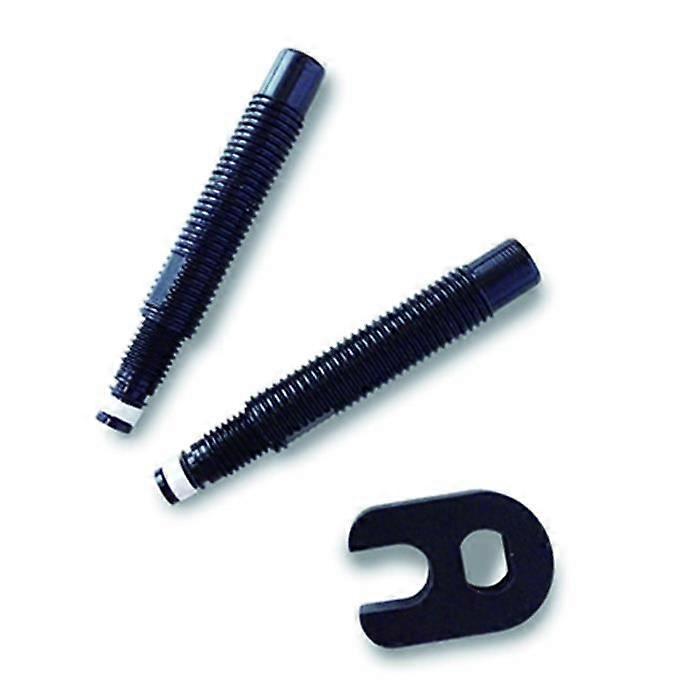 Lot de 2 rallonges de valve tubeless Schwalbe en aluminium noir de 65 mm pour adultes (unisexe).