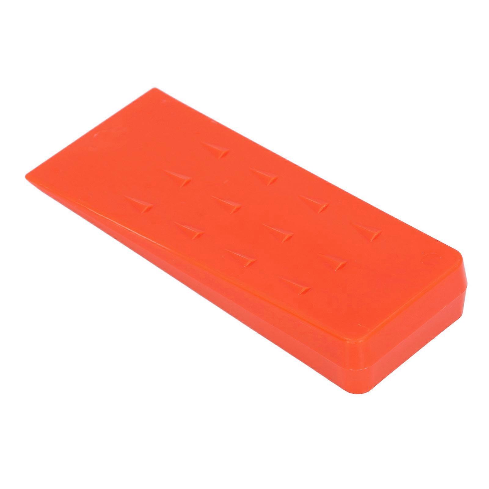 8 Inch Logging Wedge with Spikes Tree Felling Wedge ABS Plastic Wood Splitting Wedge Chainsaw Accessory Orange