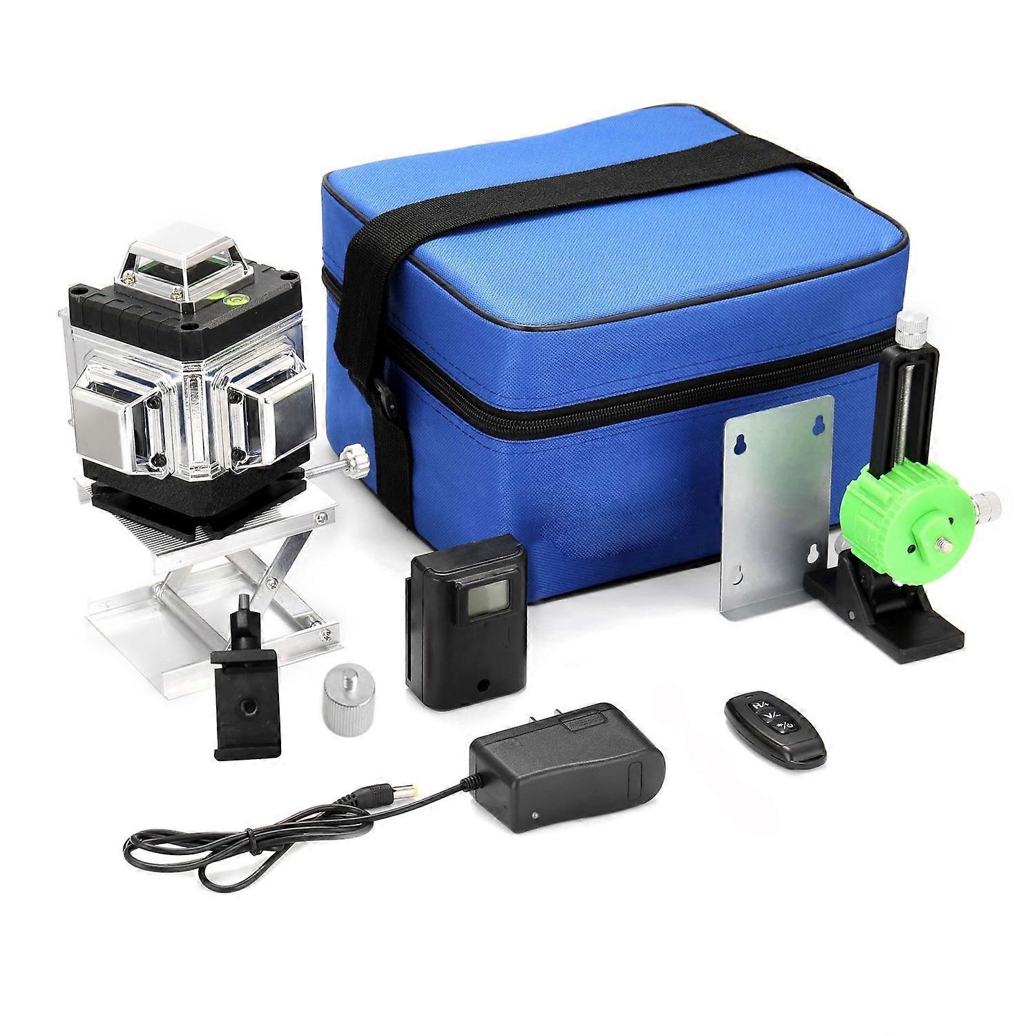 Multifunctional 16 Lines Laser Level 3° Self Leveling Vertical Horizontal Leveling Tool with 1.2M Ad